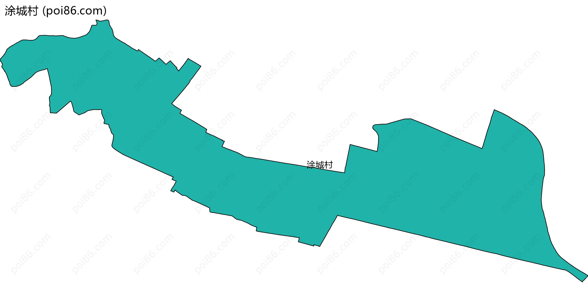 涂城村边界地图