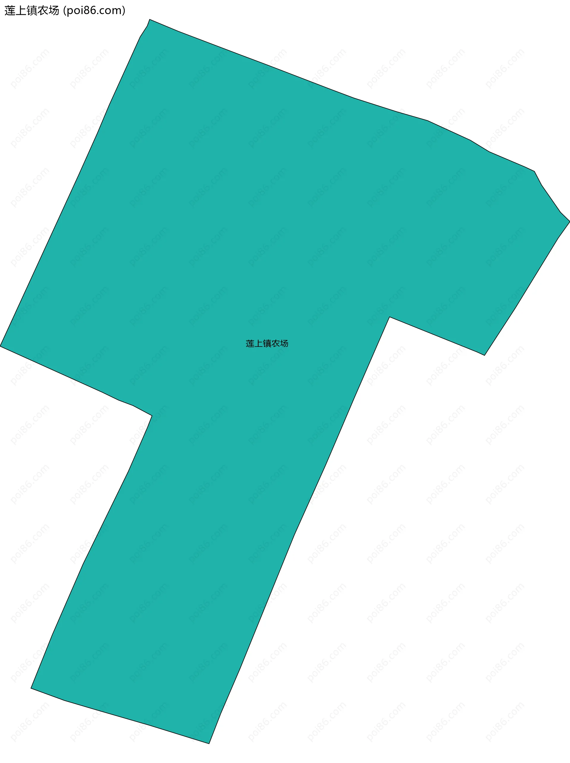 莲上镇农场边界地图