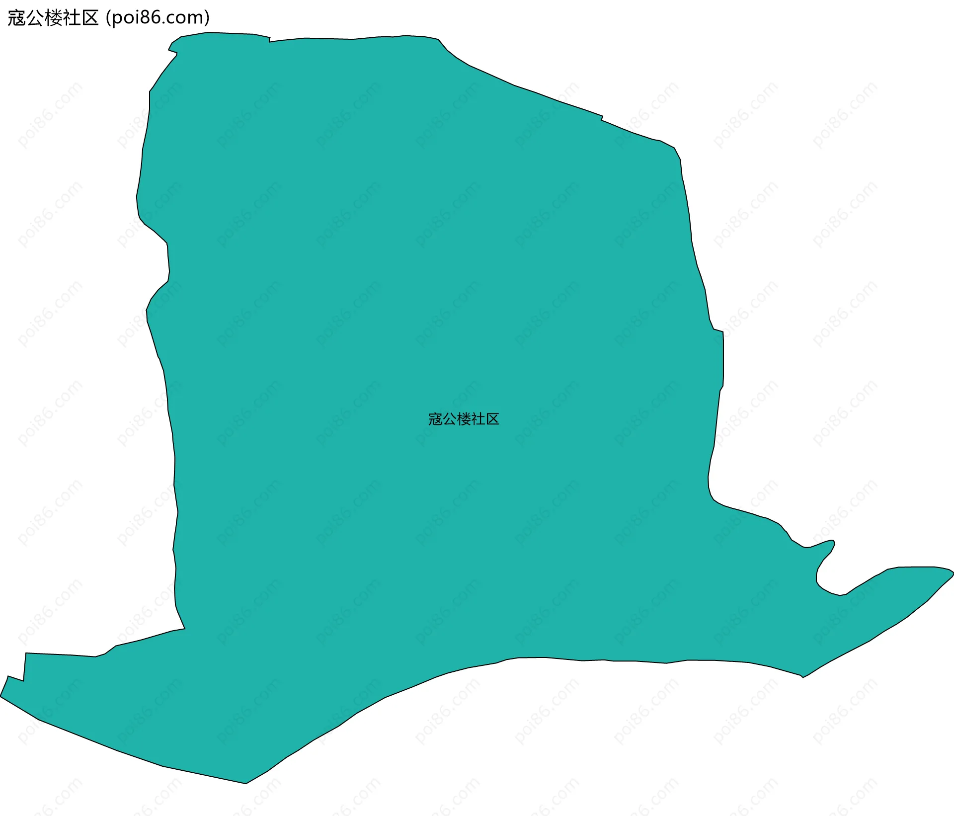 寇公楼社区边界地图