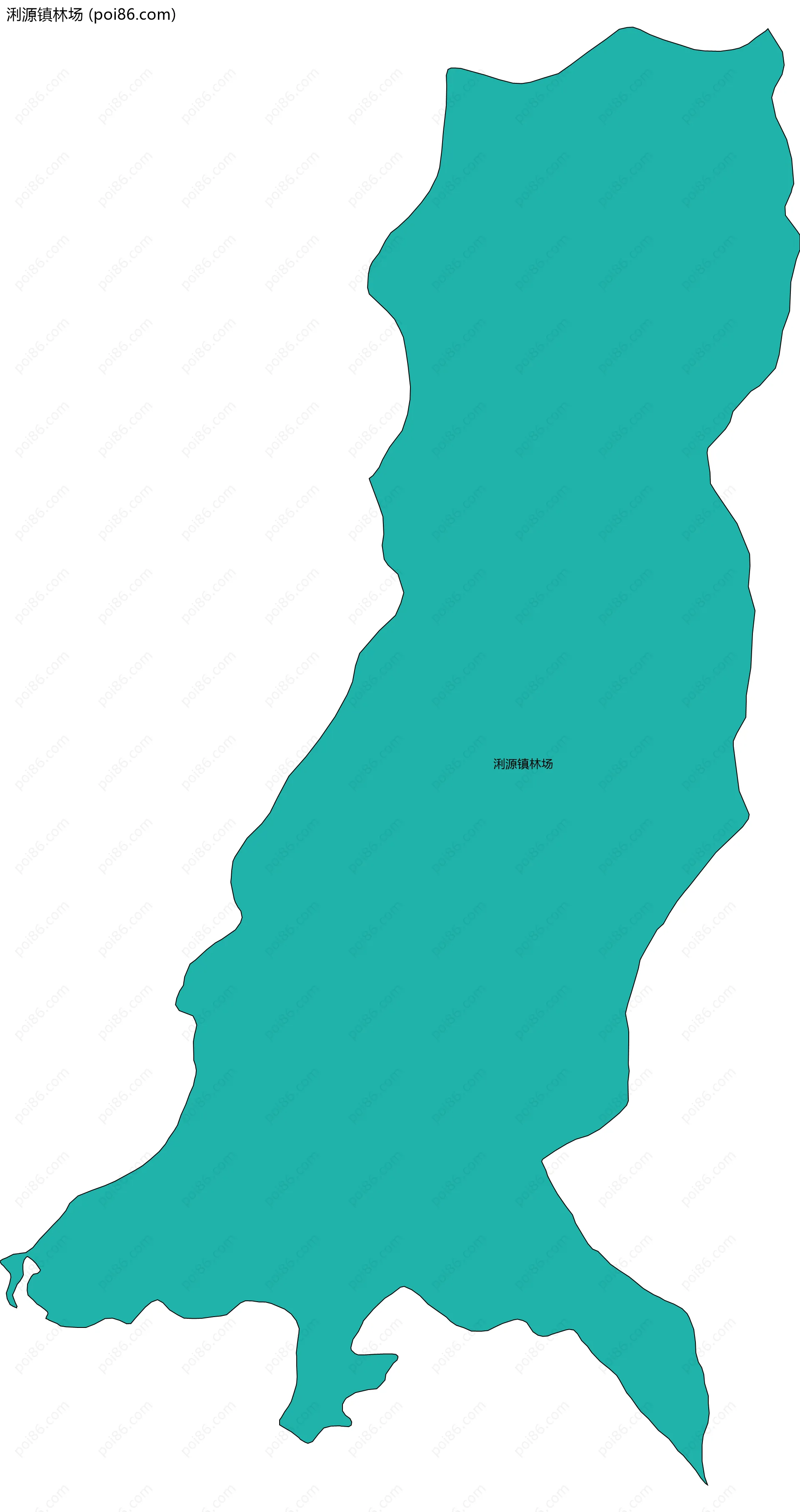 浰源镇林场边界地图