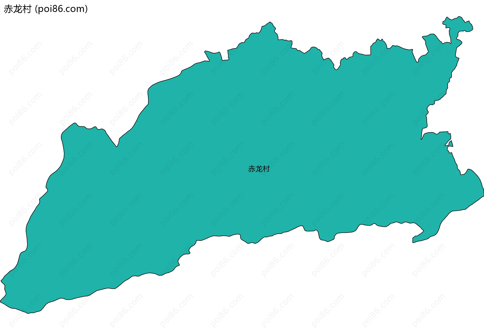 赤龙村边界地图