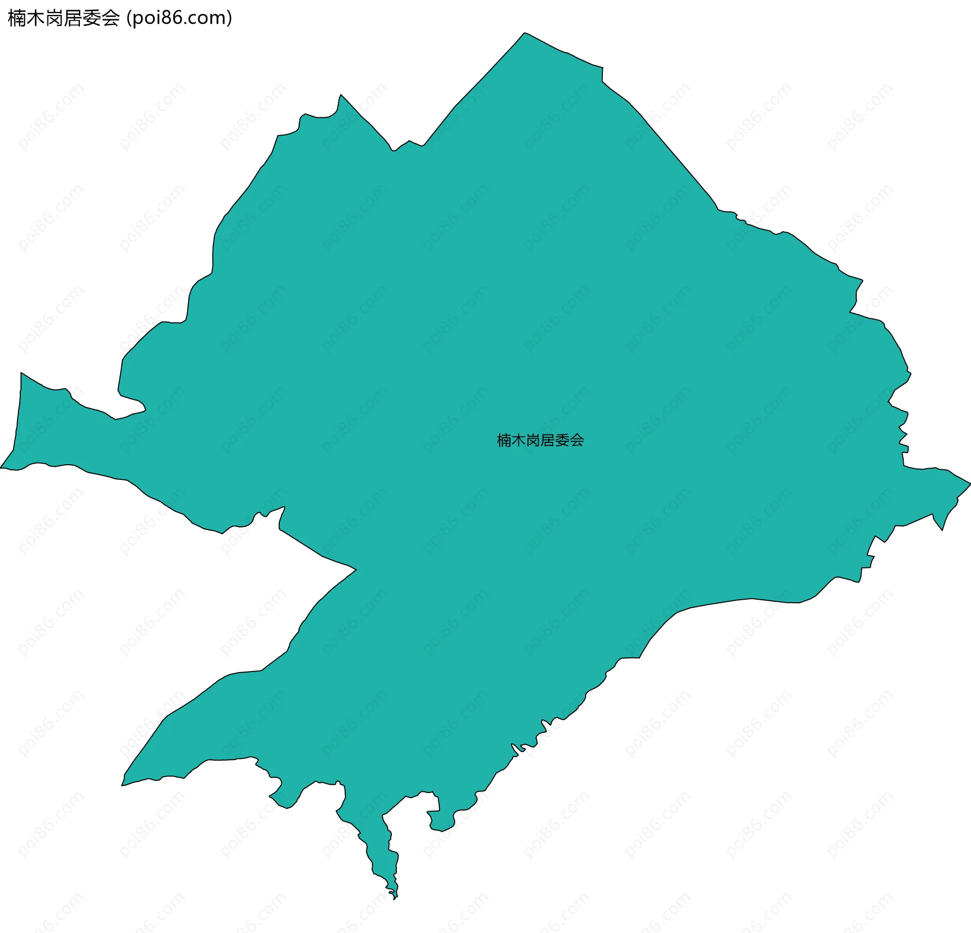 楠木岗居委会边界地图