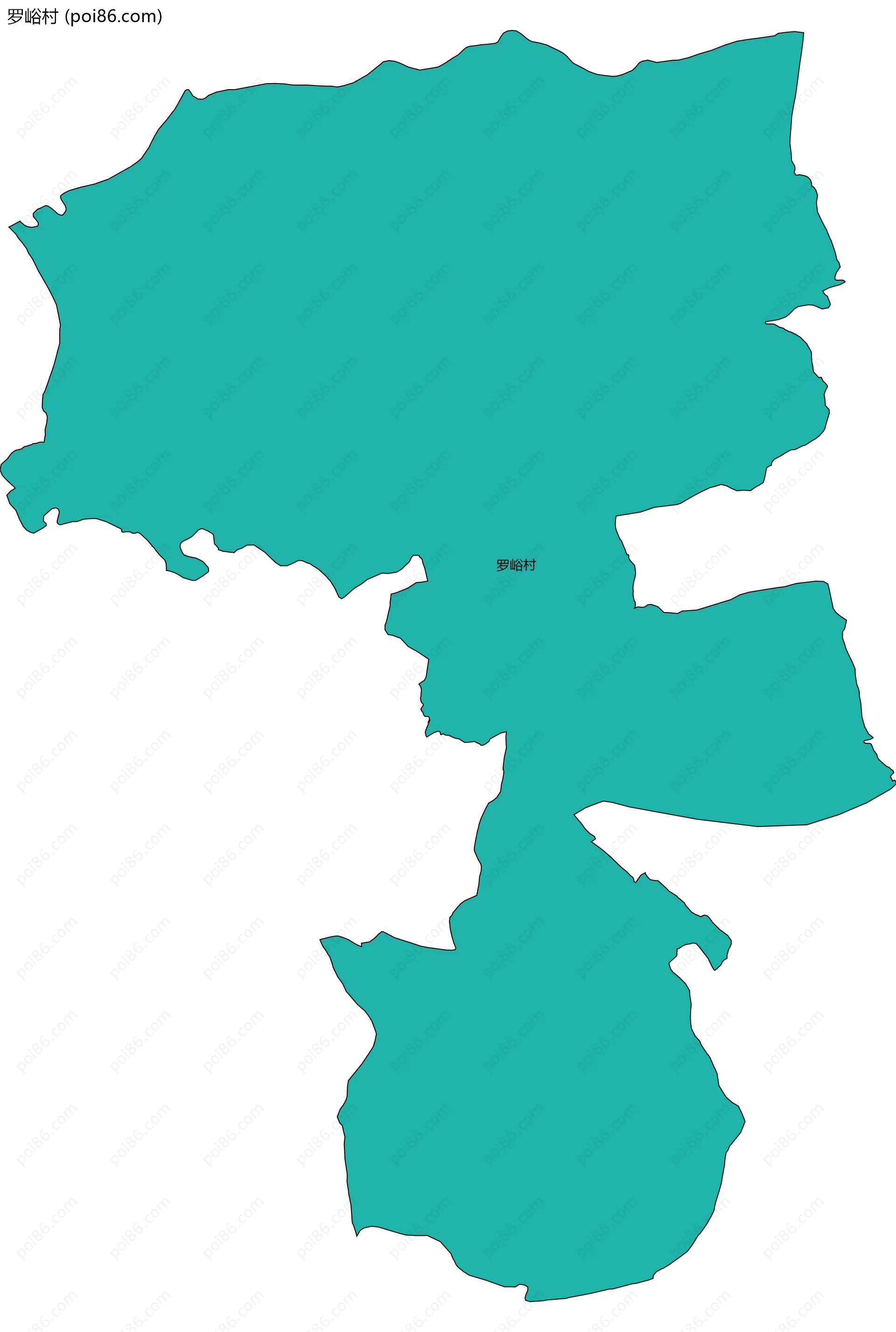 罗峪村边界地图