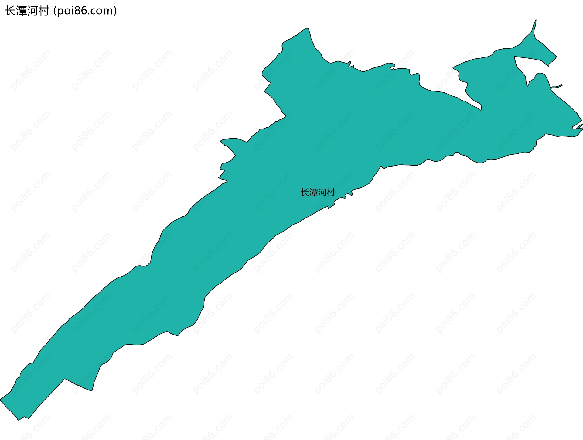 长潭河村边界地图