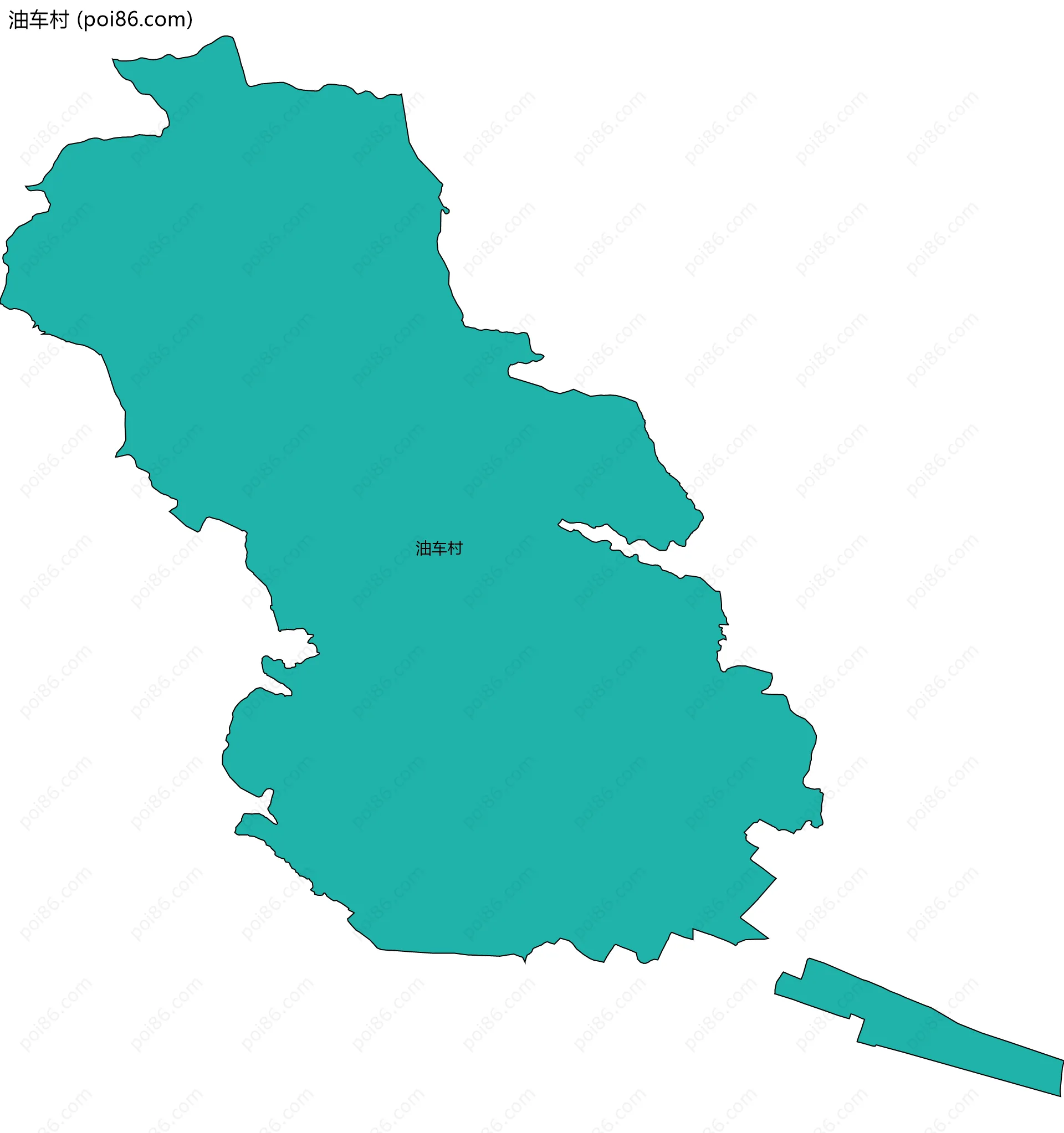 油车村边界地图