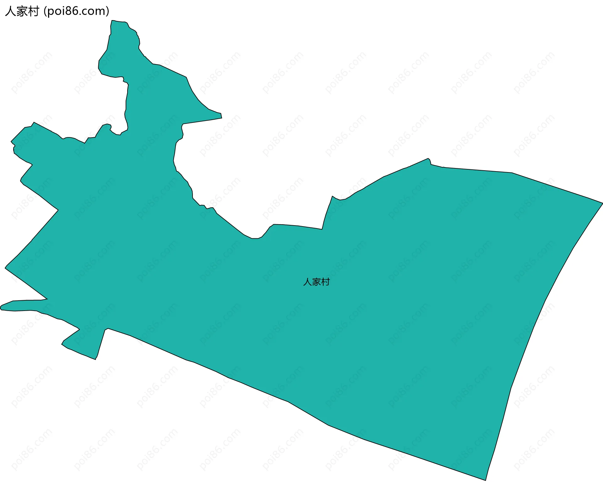 人家村边界地图