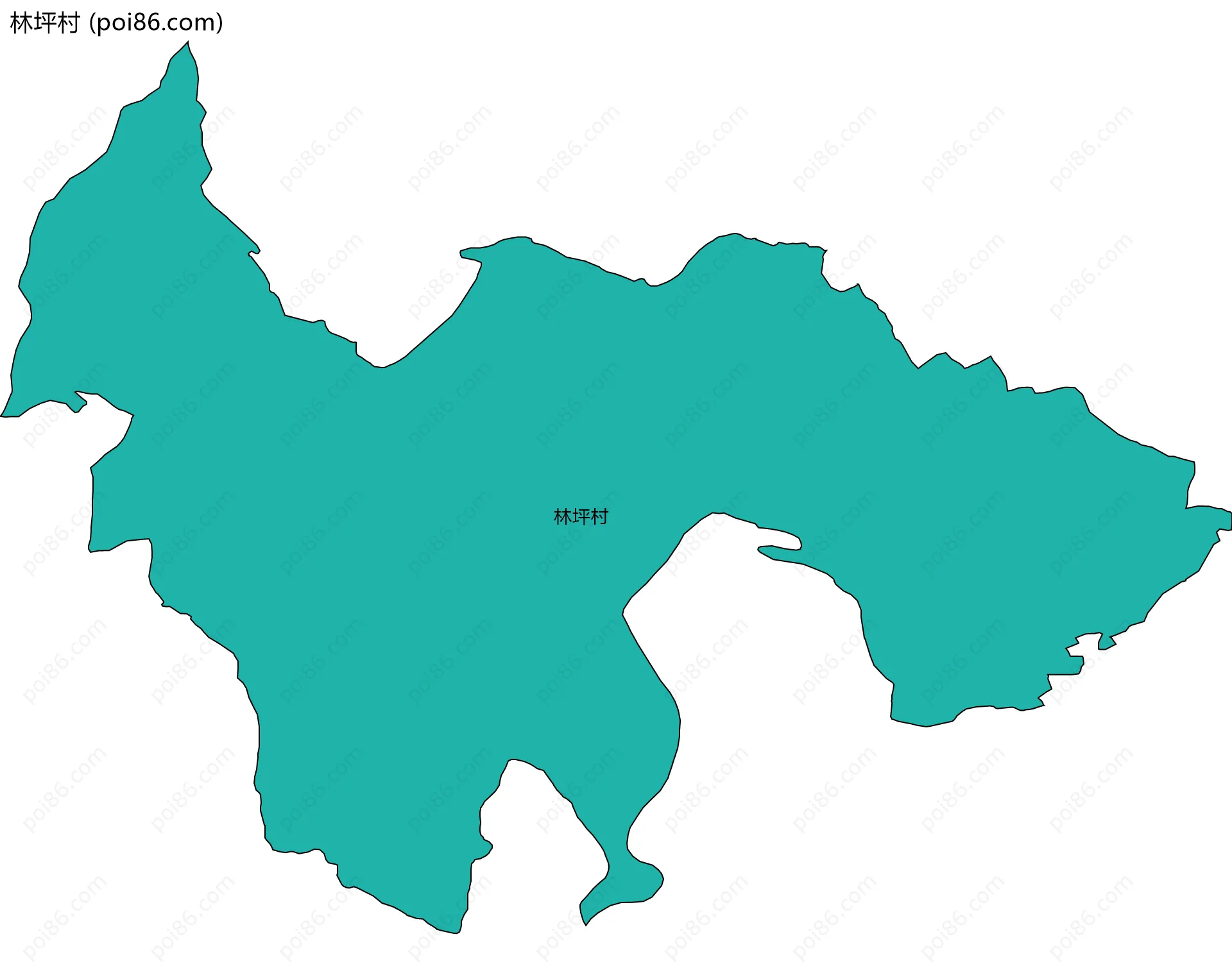林坪村边界地图