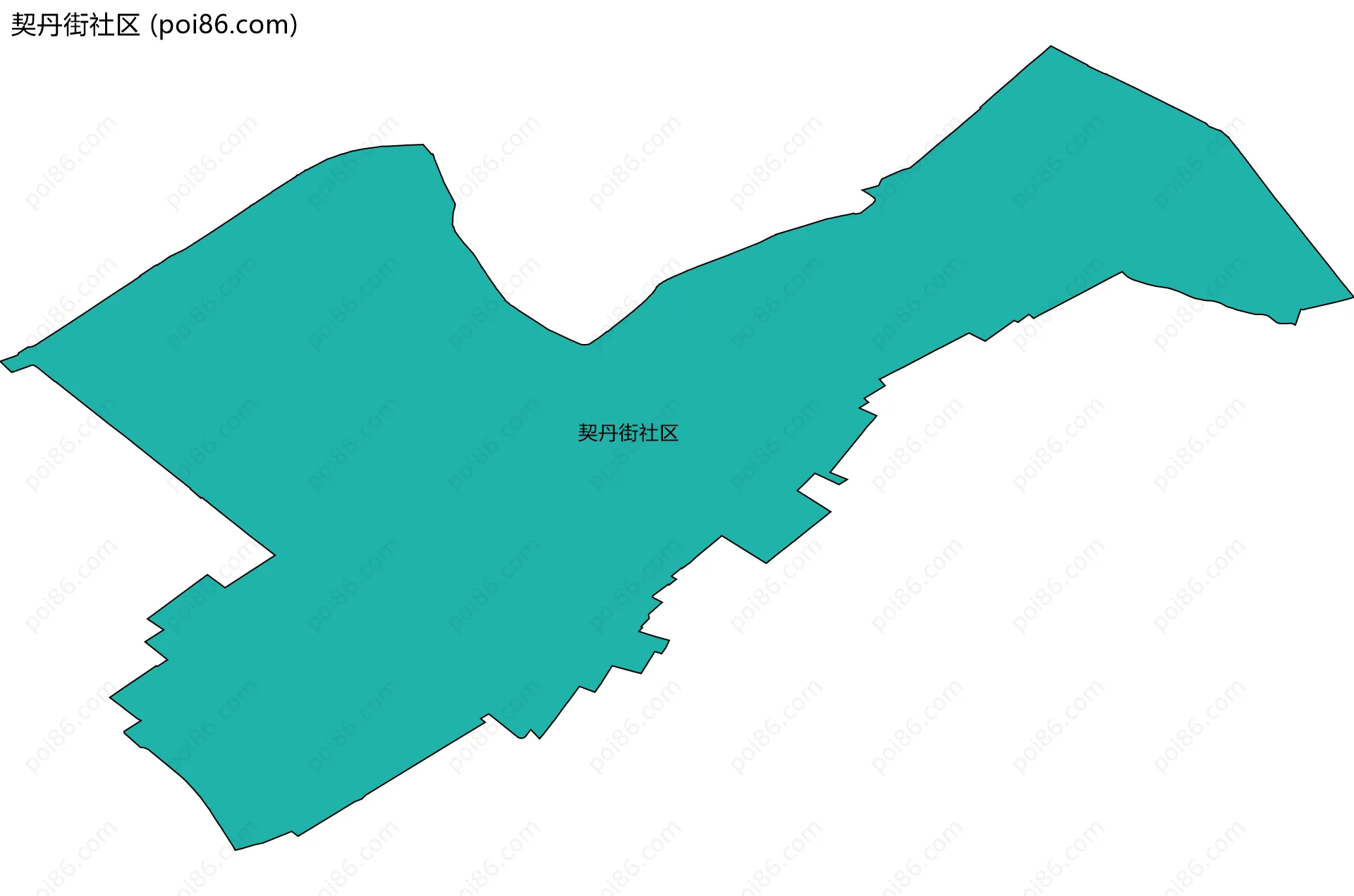 契丹街社区边界地图