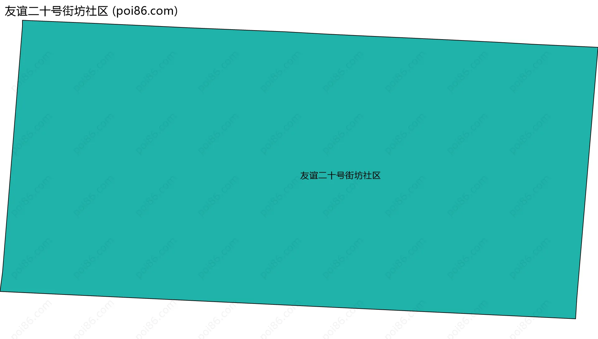 友谊二十号街坊社区边界地图