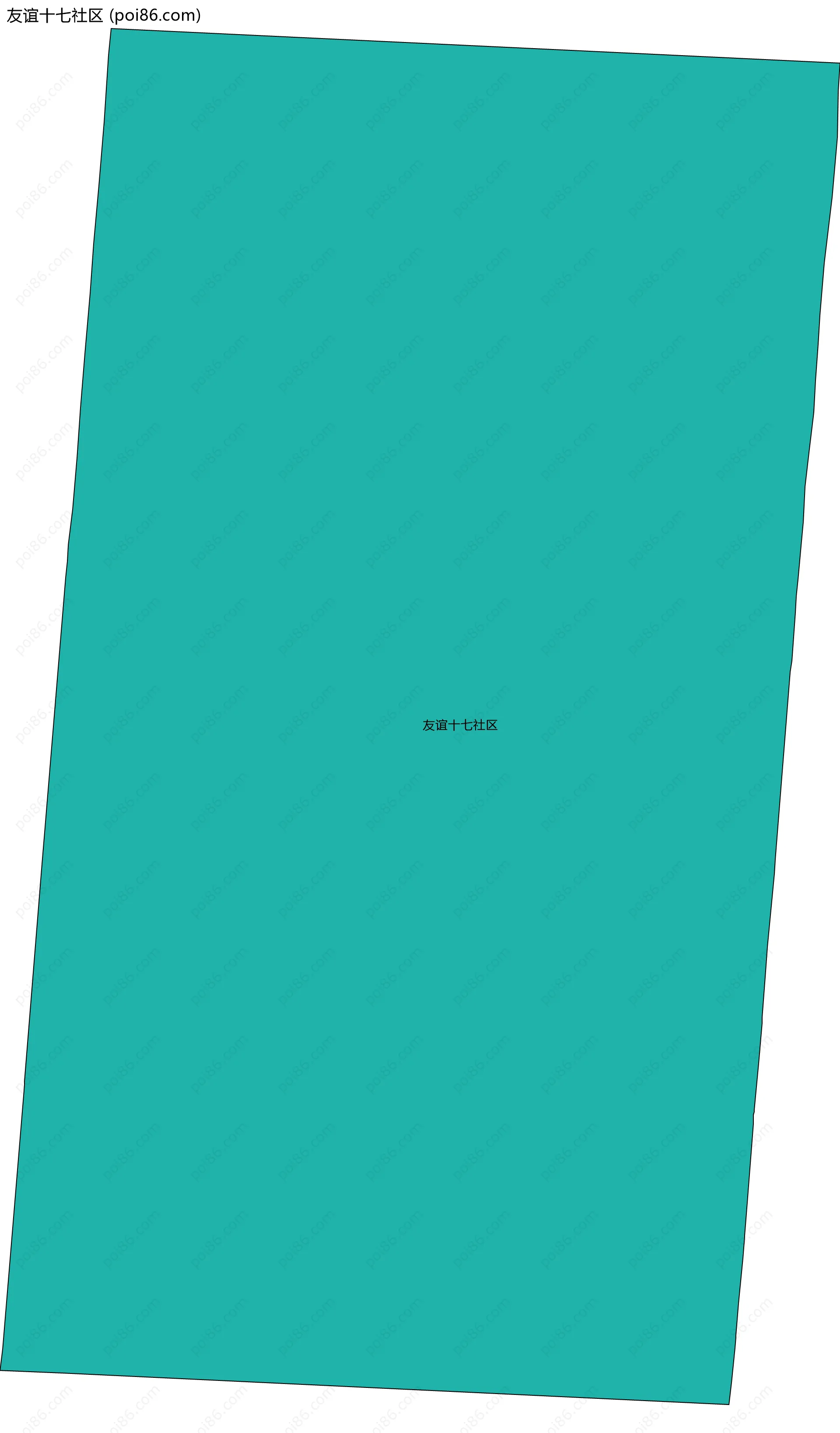 友谊十七社区边界地图