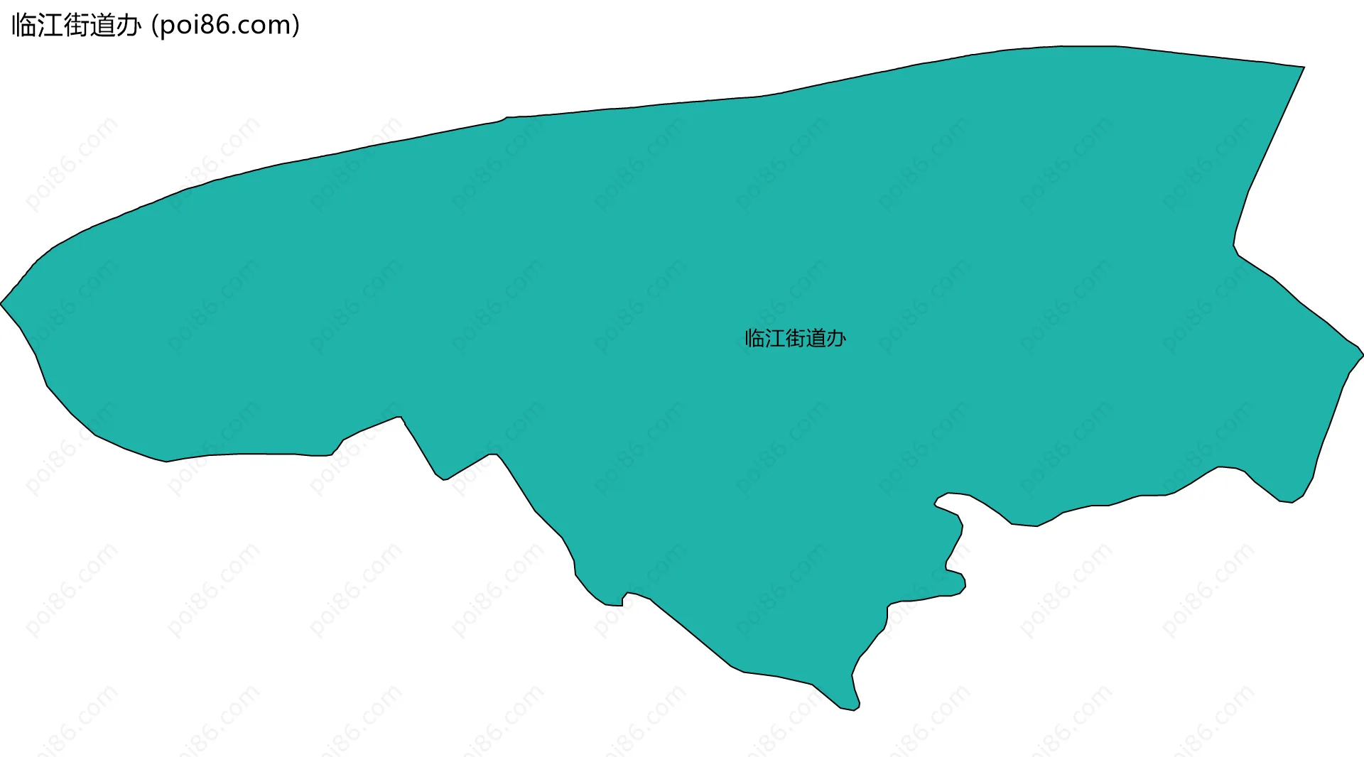 临江街道办边界地图