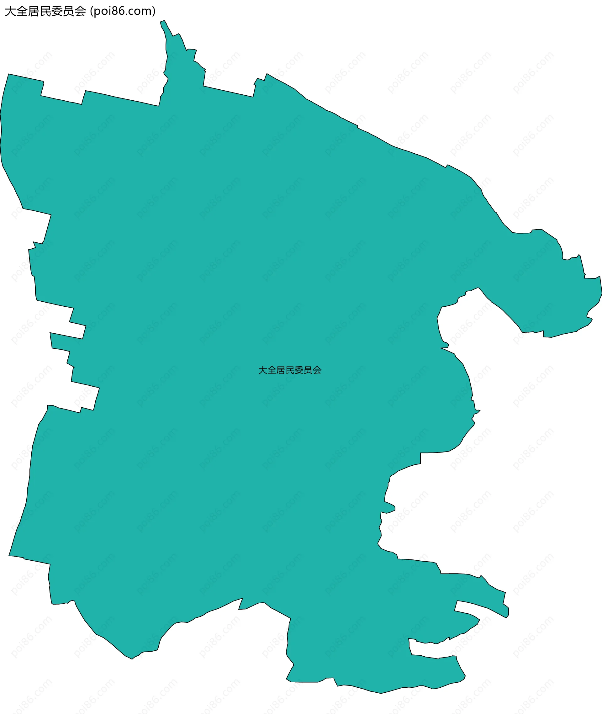 大全居民委员会边界地图
