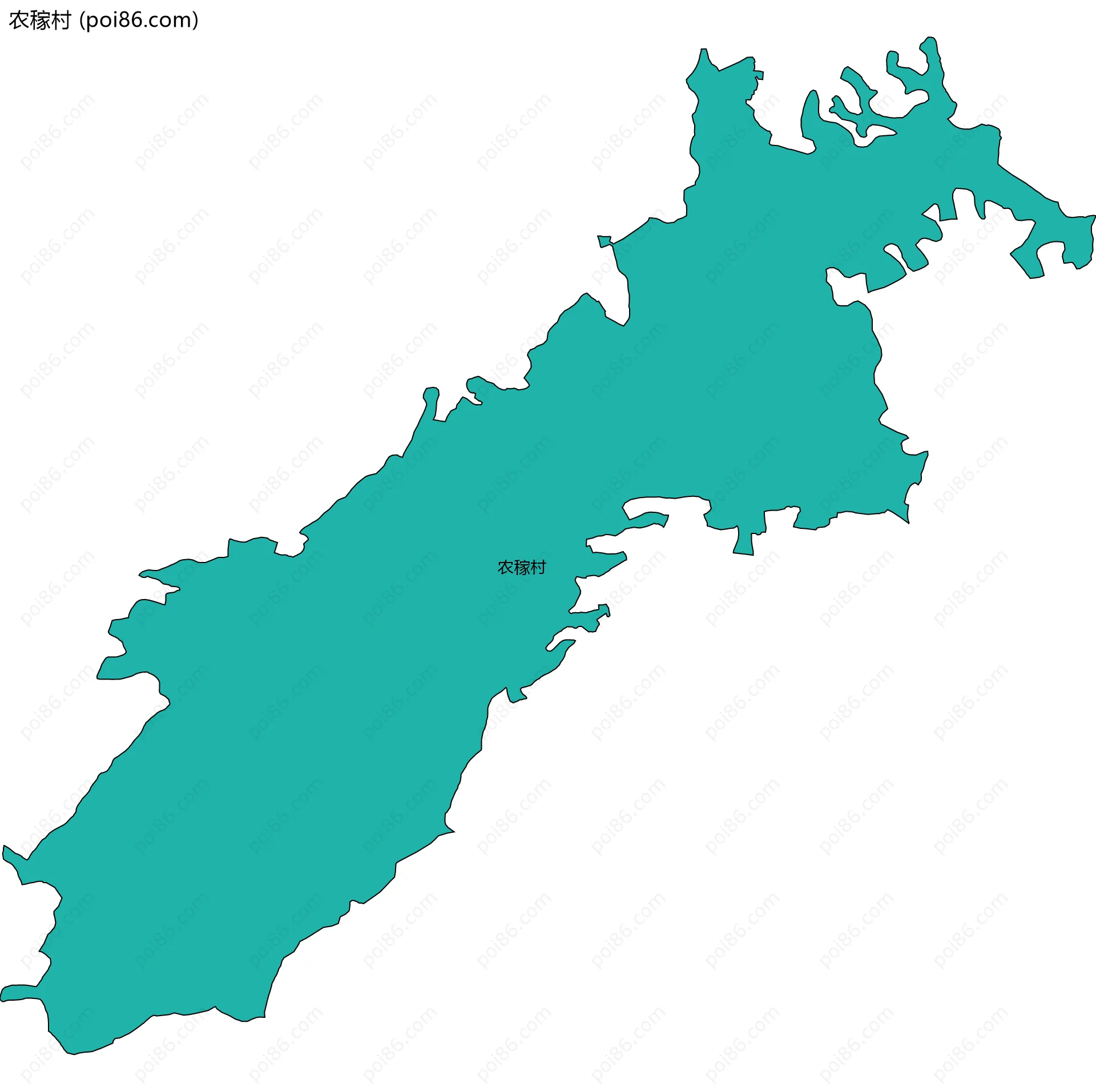 农稼村边界地图