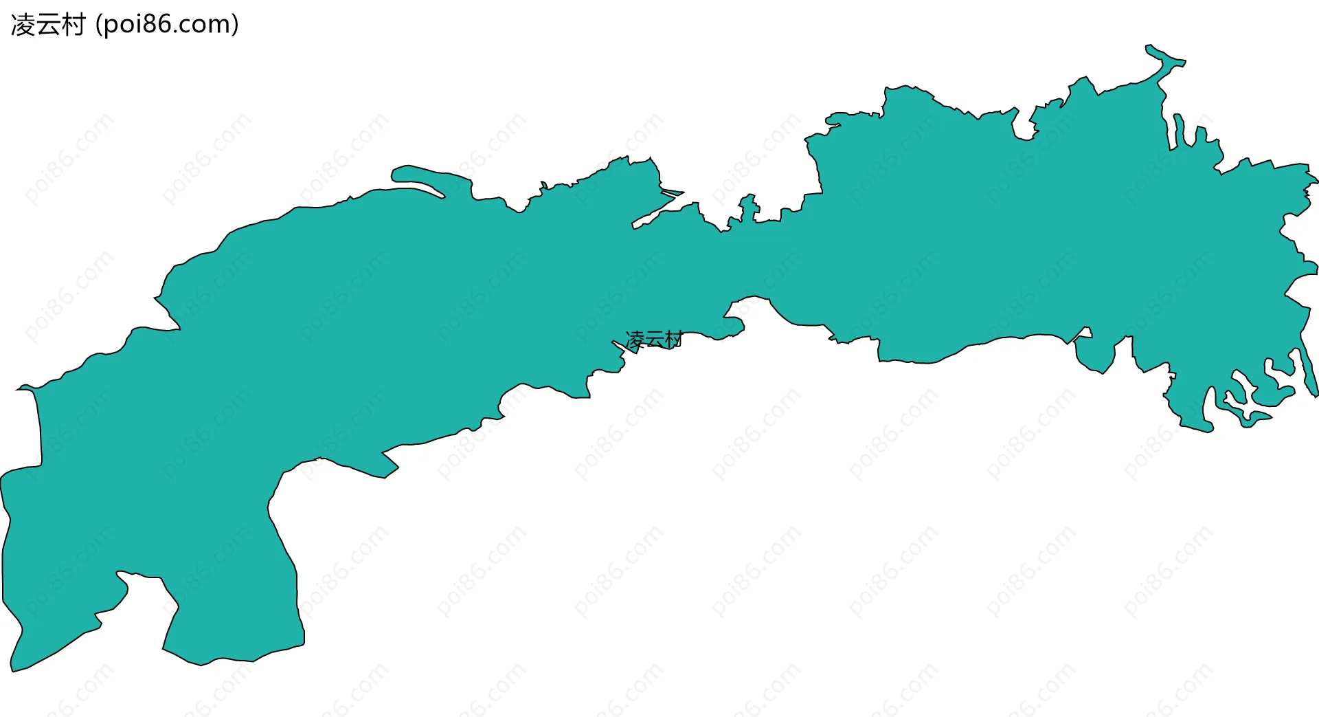 凌云村边界地图