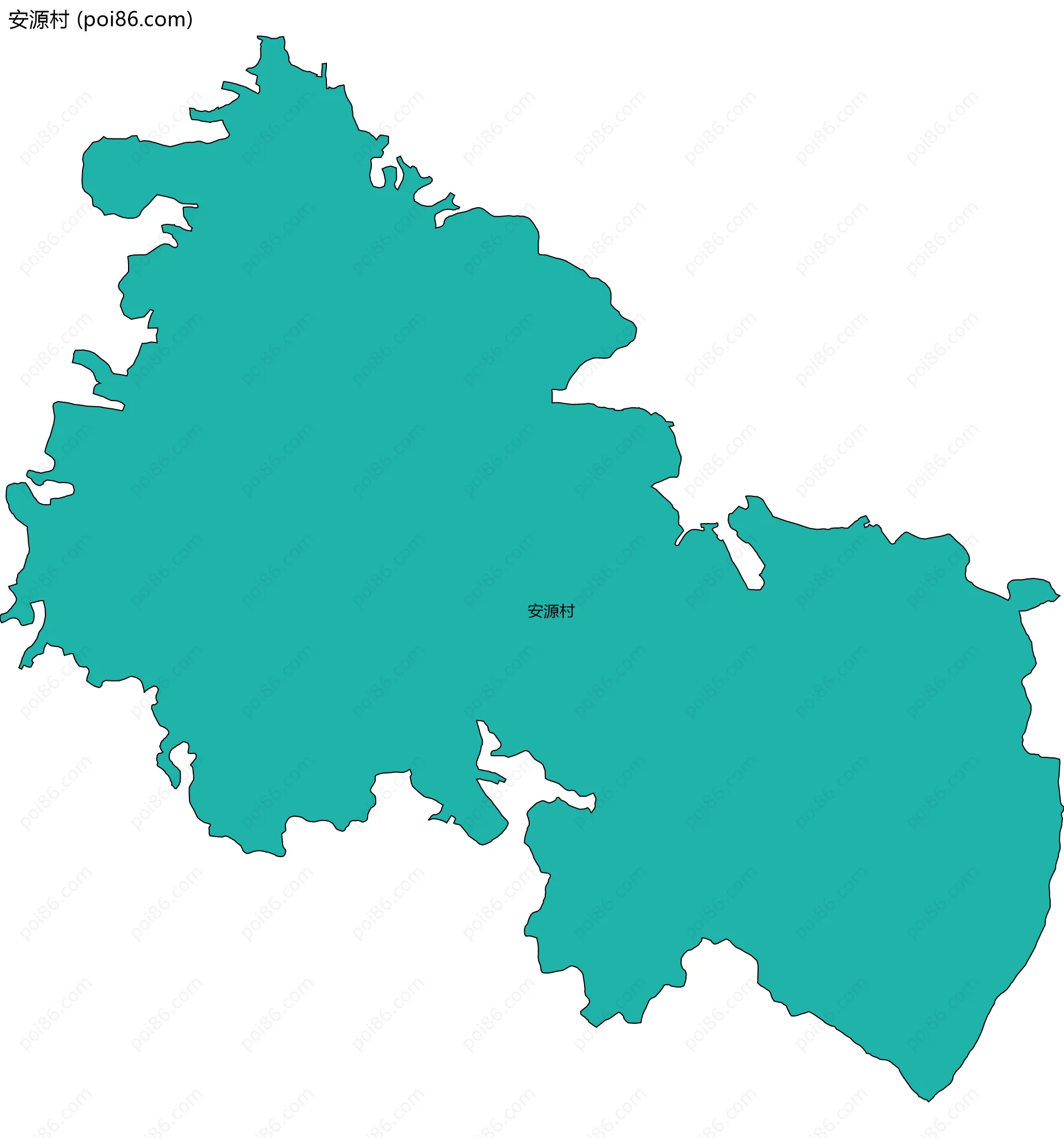安源村边界地图