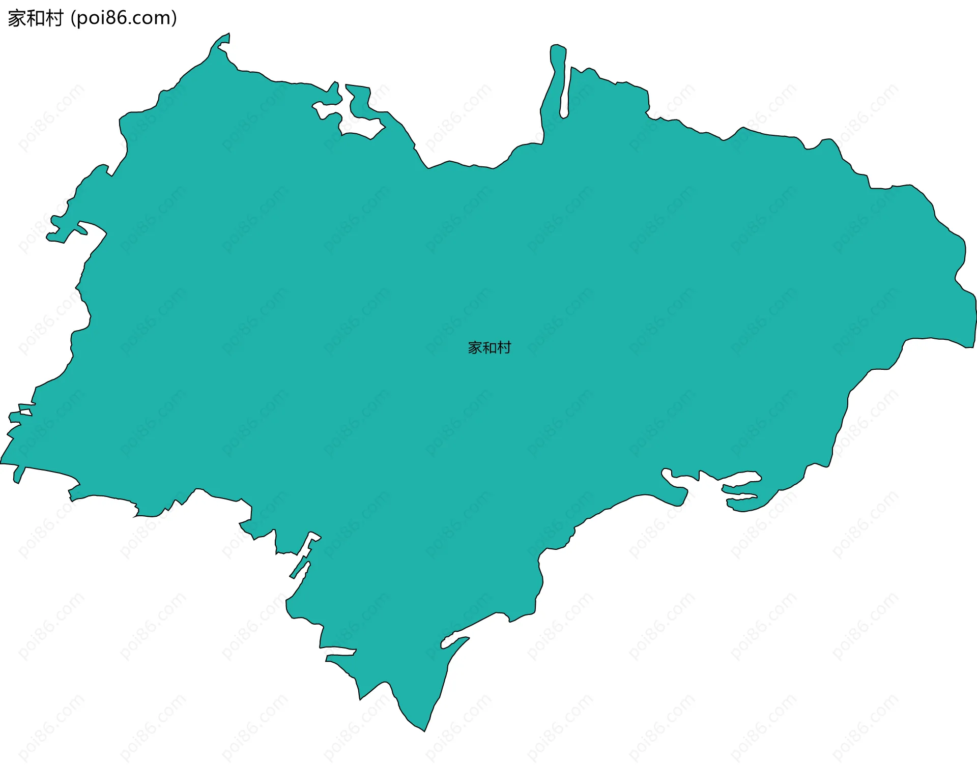 家和村边界地图