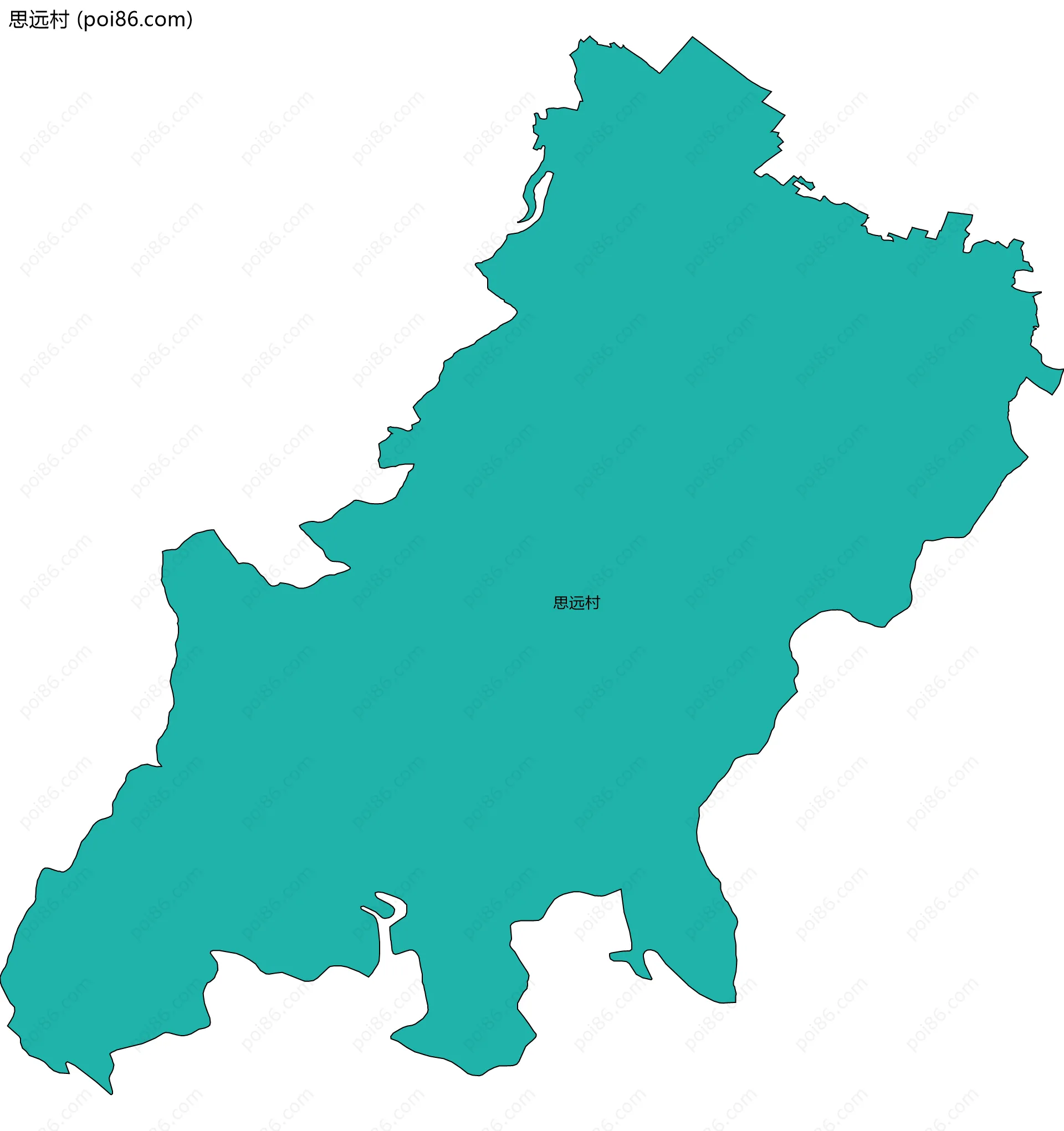 思远村边界地图