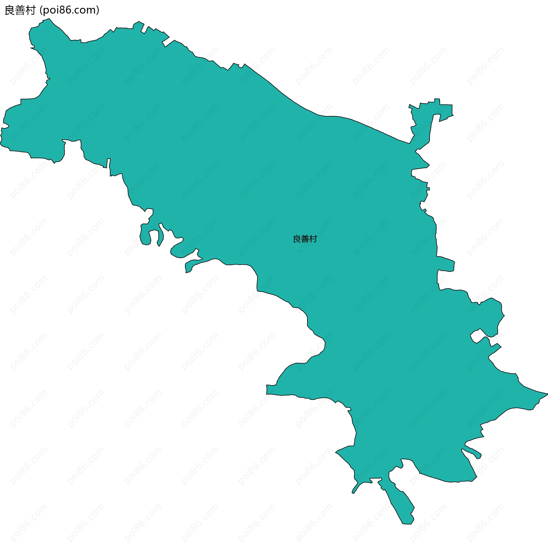 良善村边界地图
