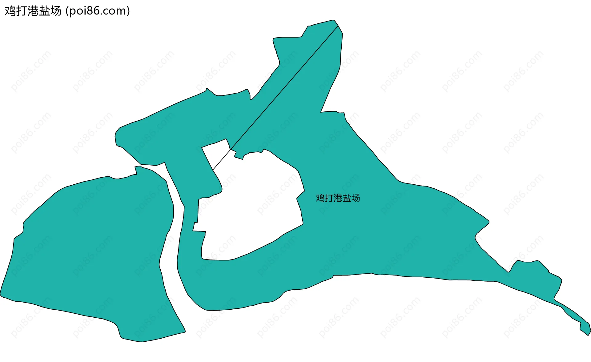 鸡打港盐场边界地图