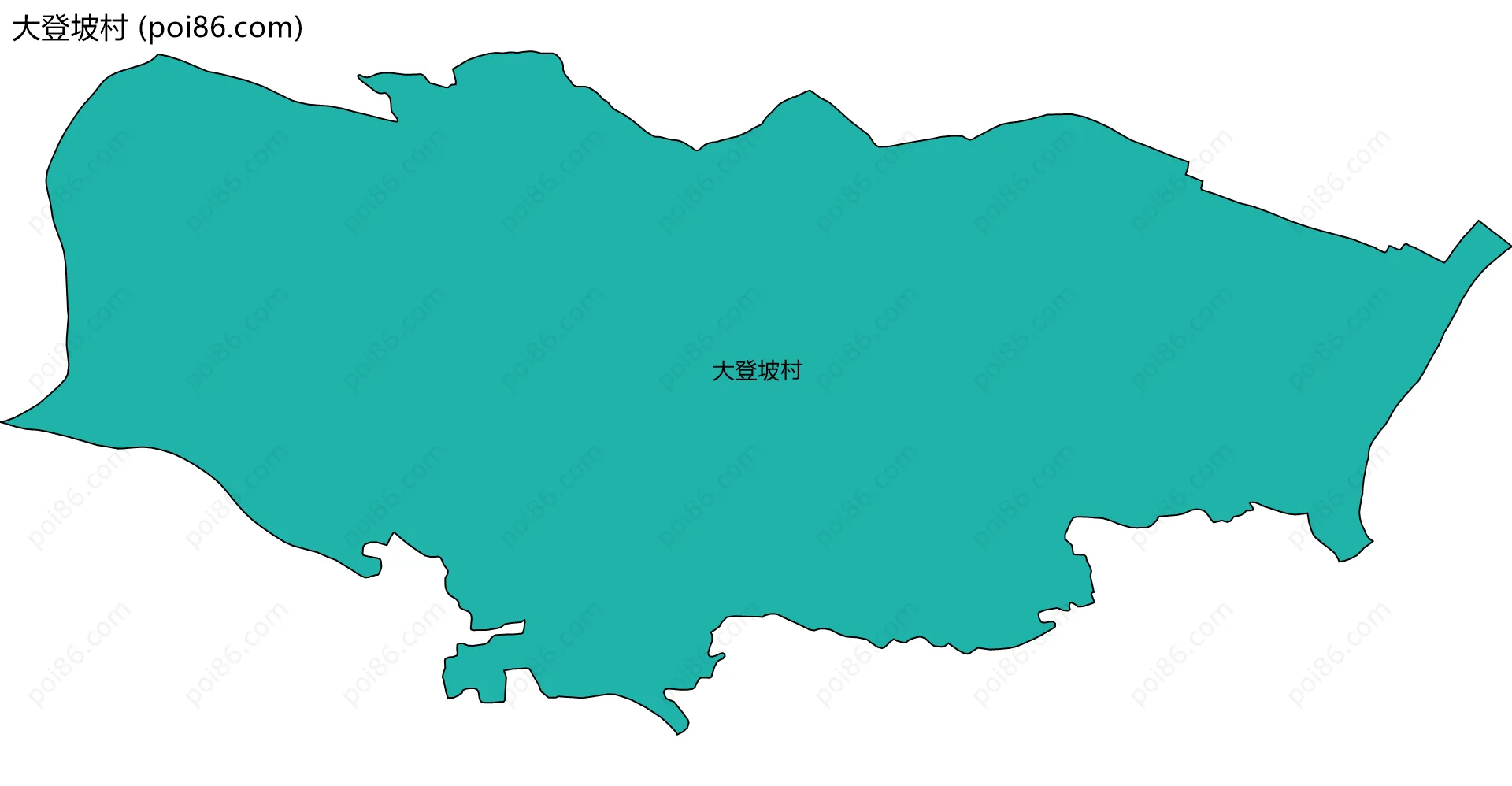 大登坡村边界地图