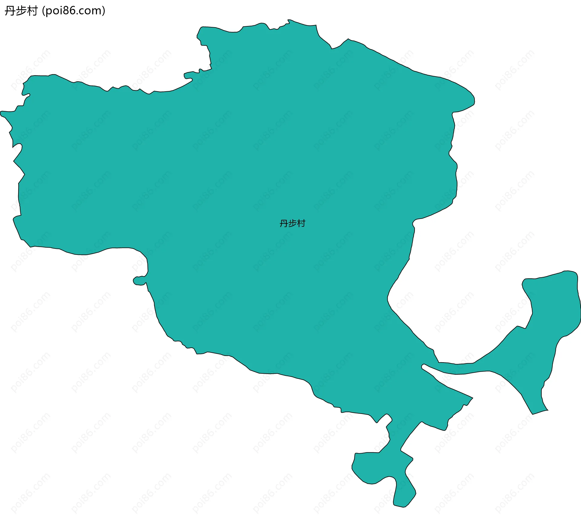 丹步村边界地图