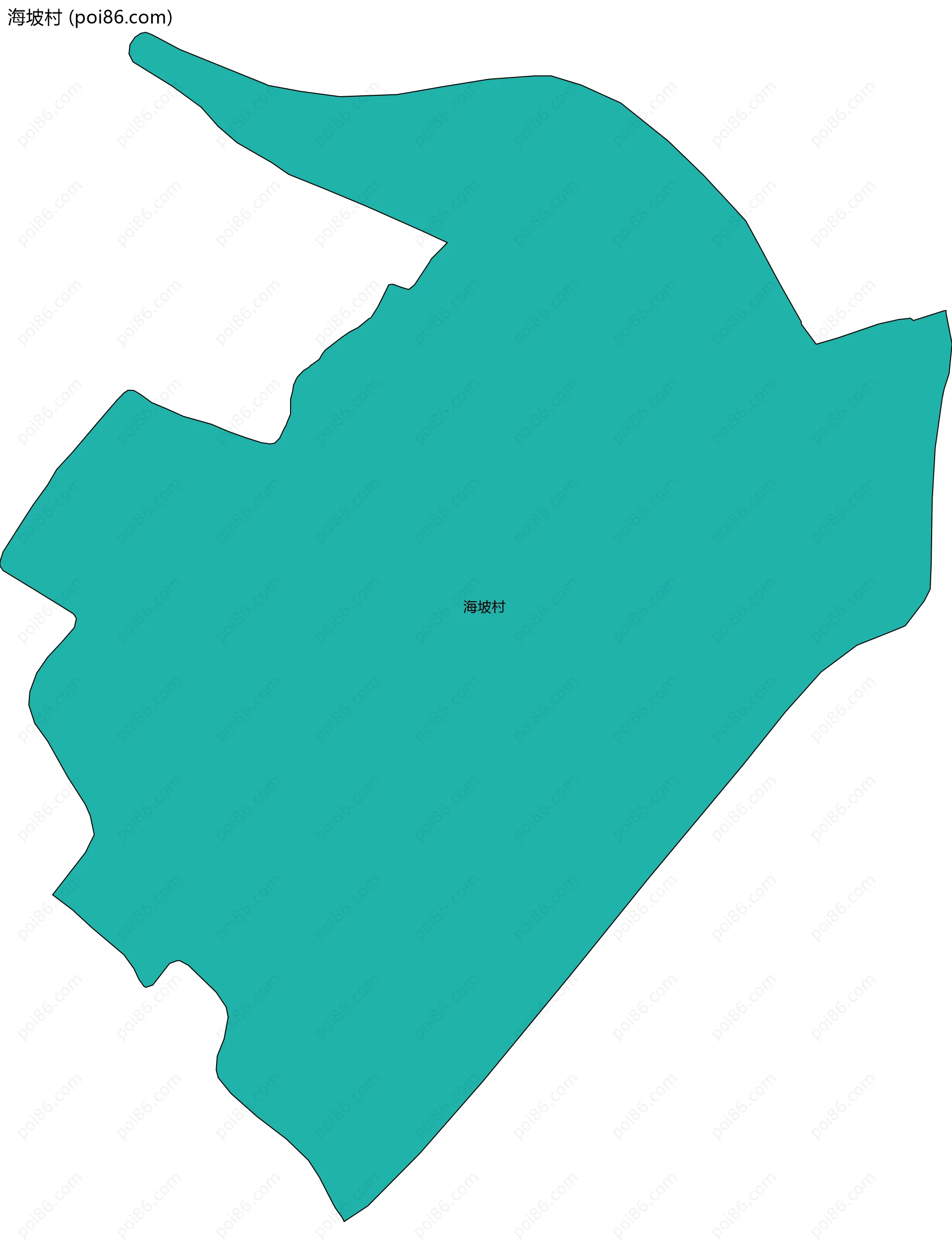 海坡村边界地图