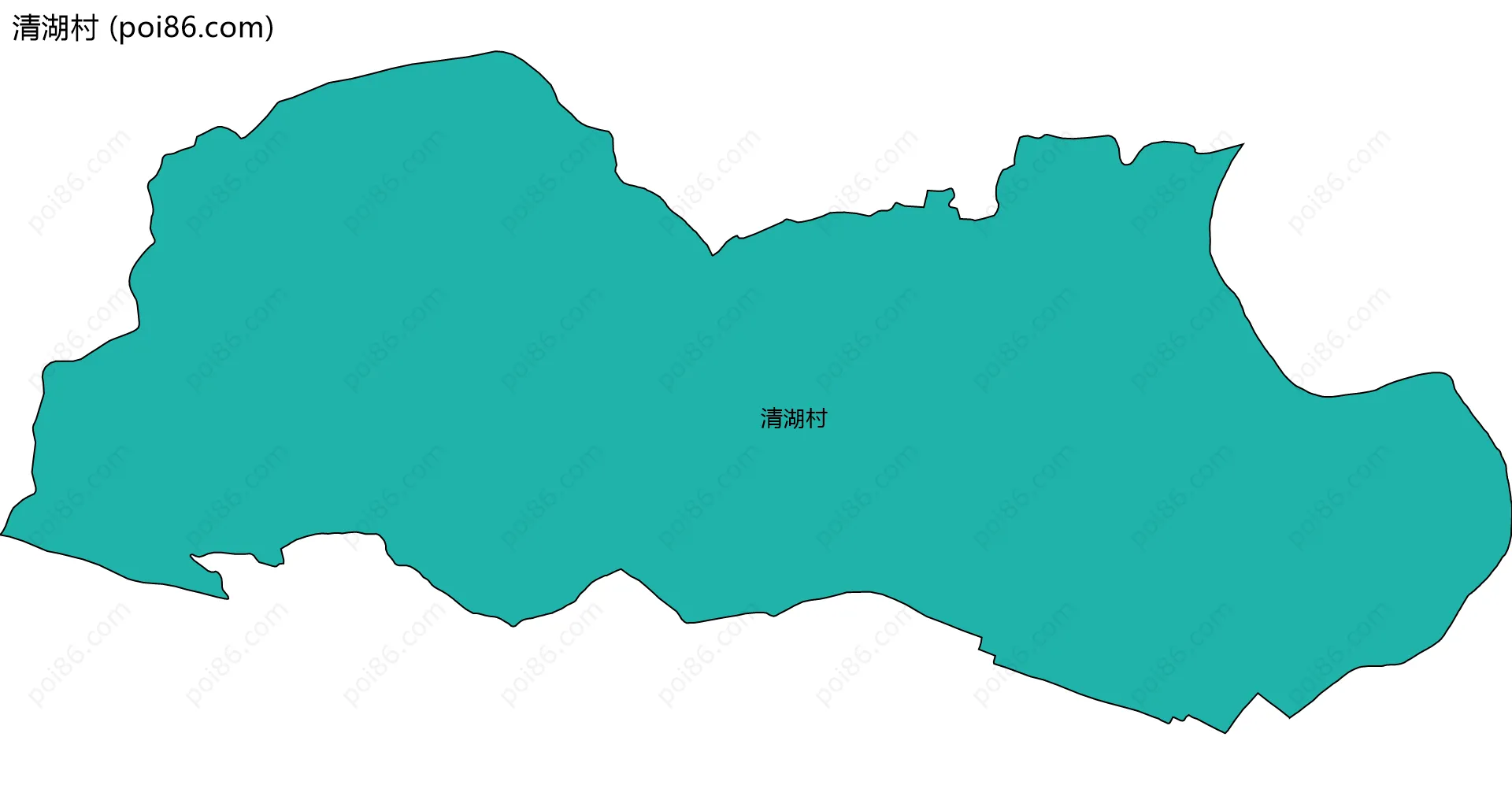 清湖村边界地图