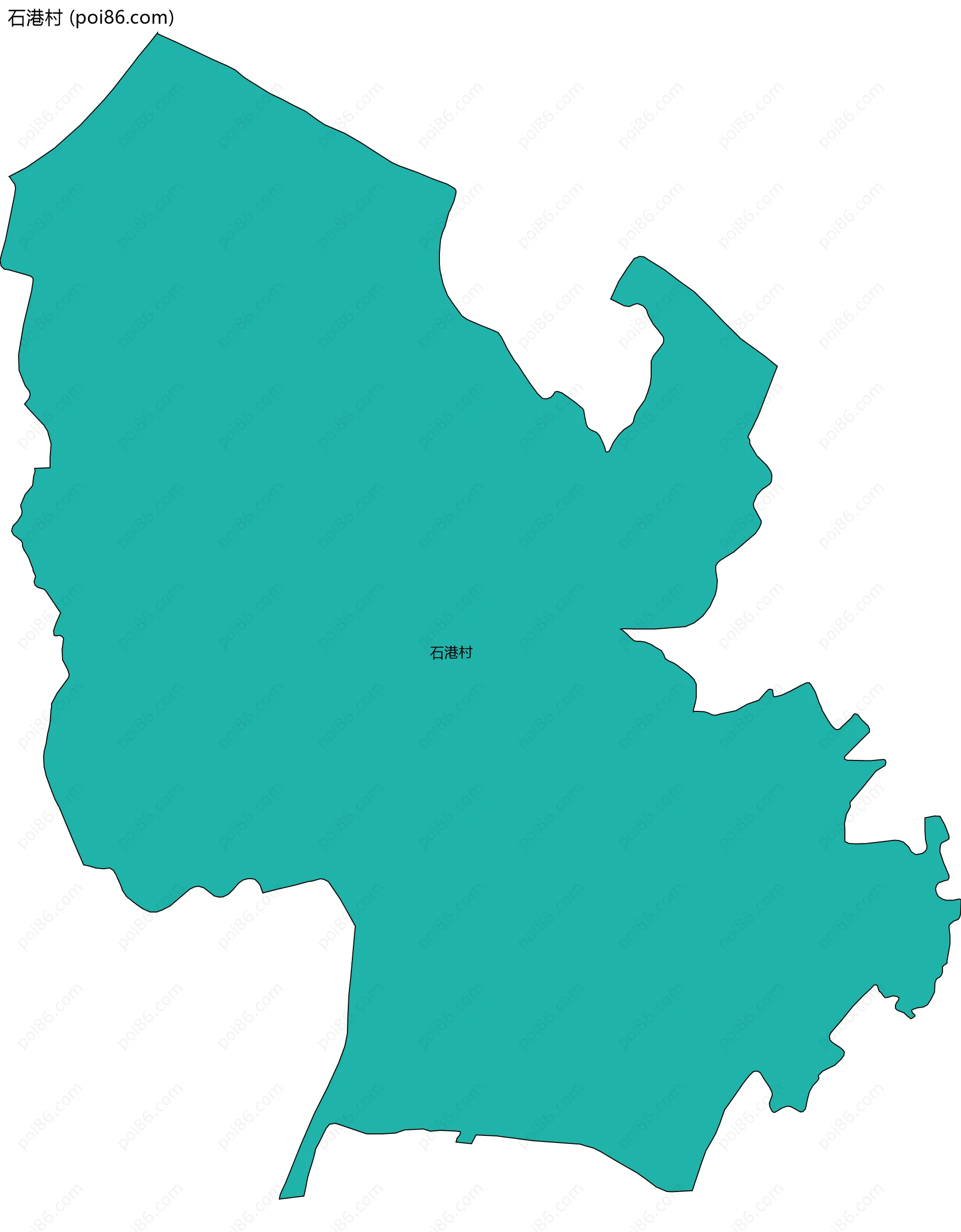 石港村边界地图