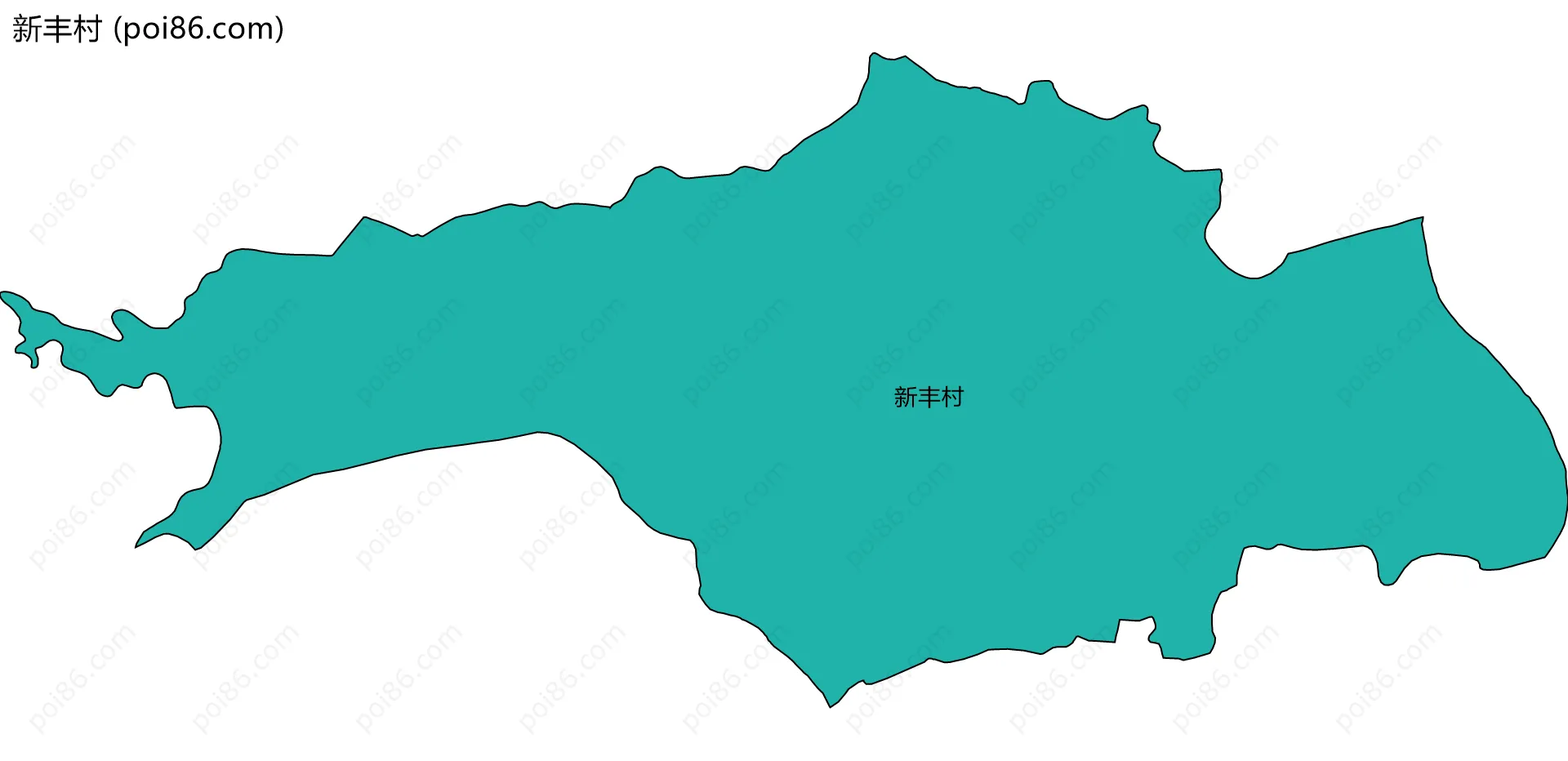 新丰村边界地图