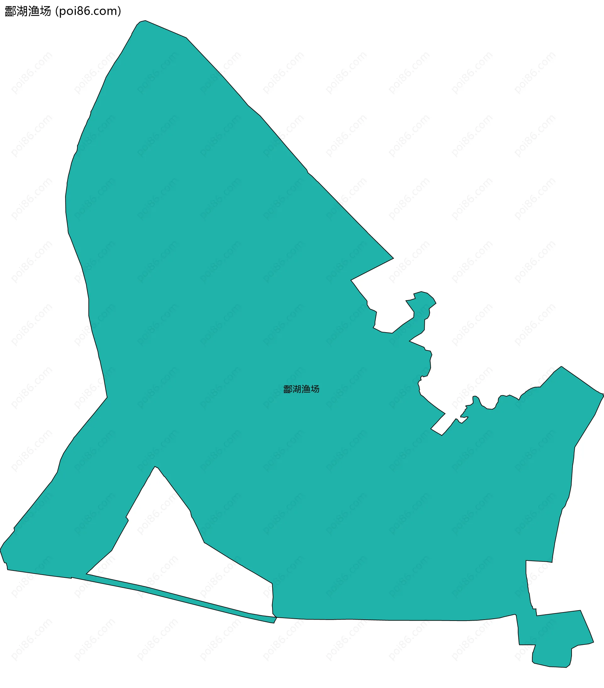 酃湖渔场边界地图