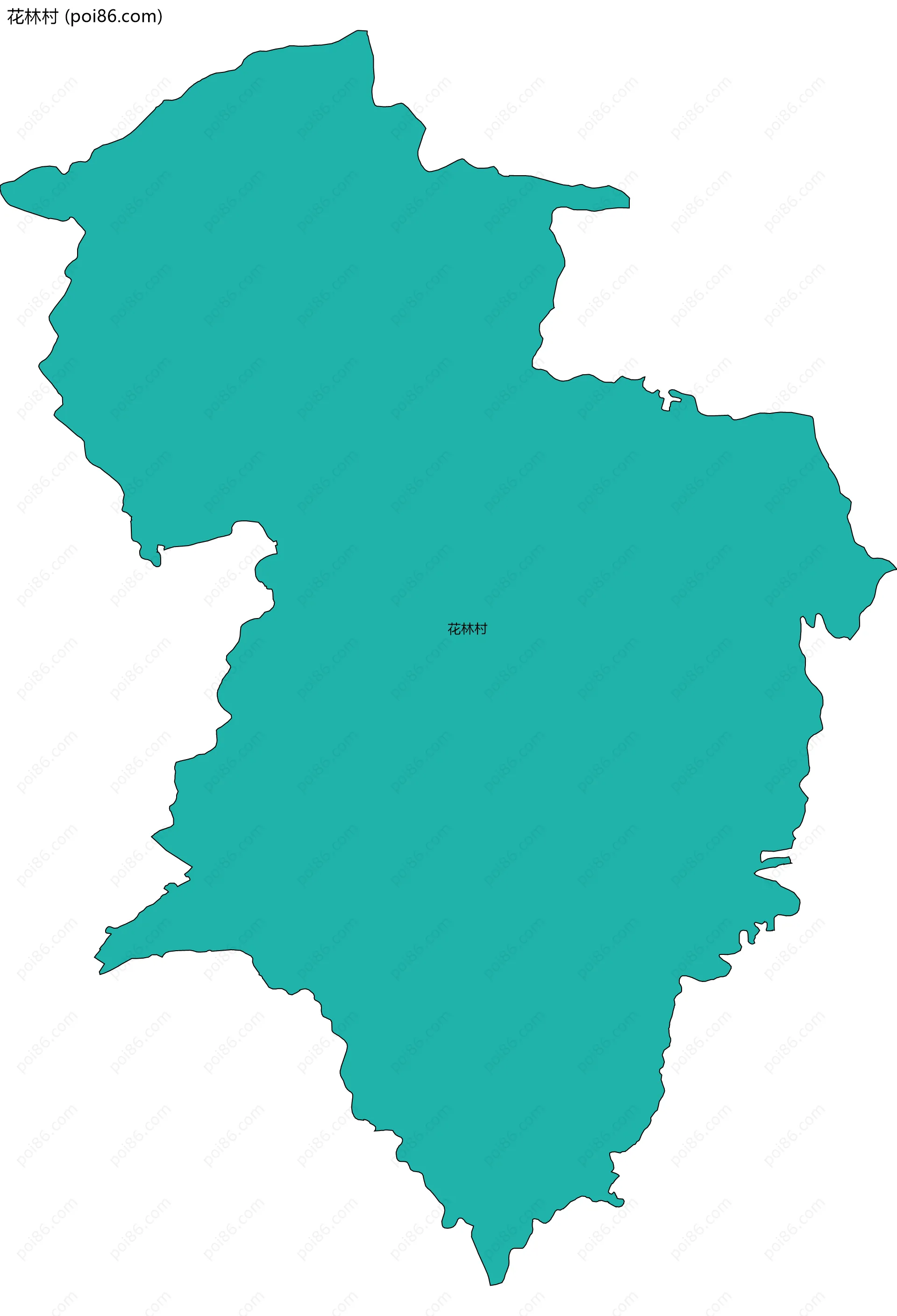 花林村边界地图