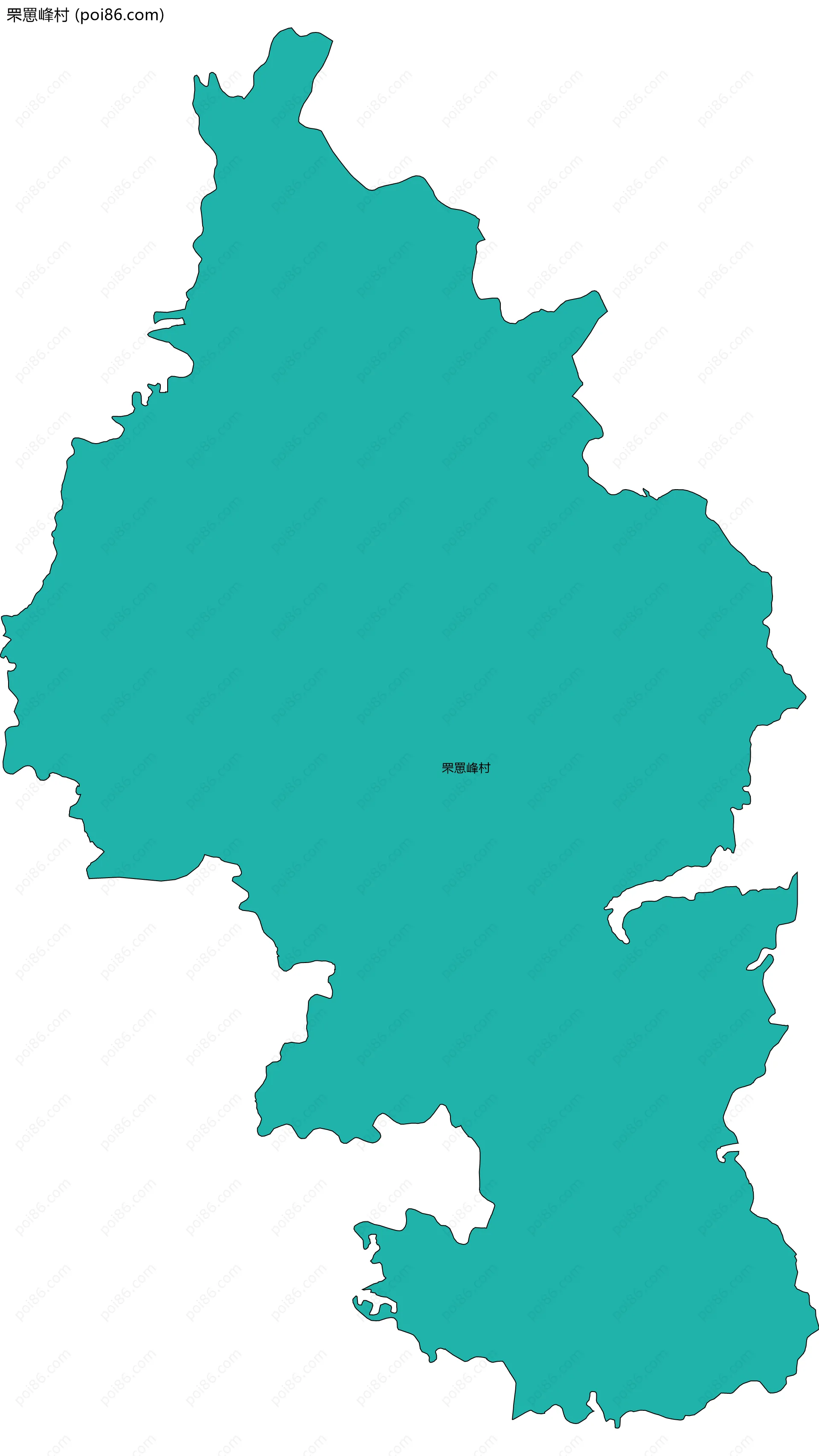 罘罳峰村边界地图