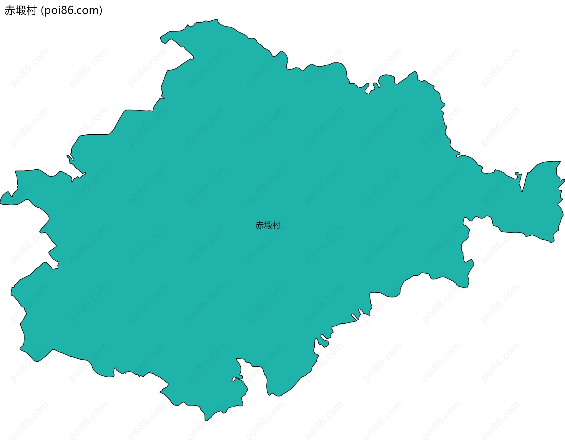 赤塅村边界地图