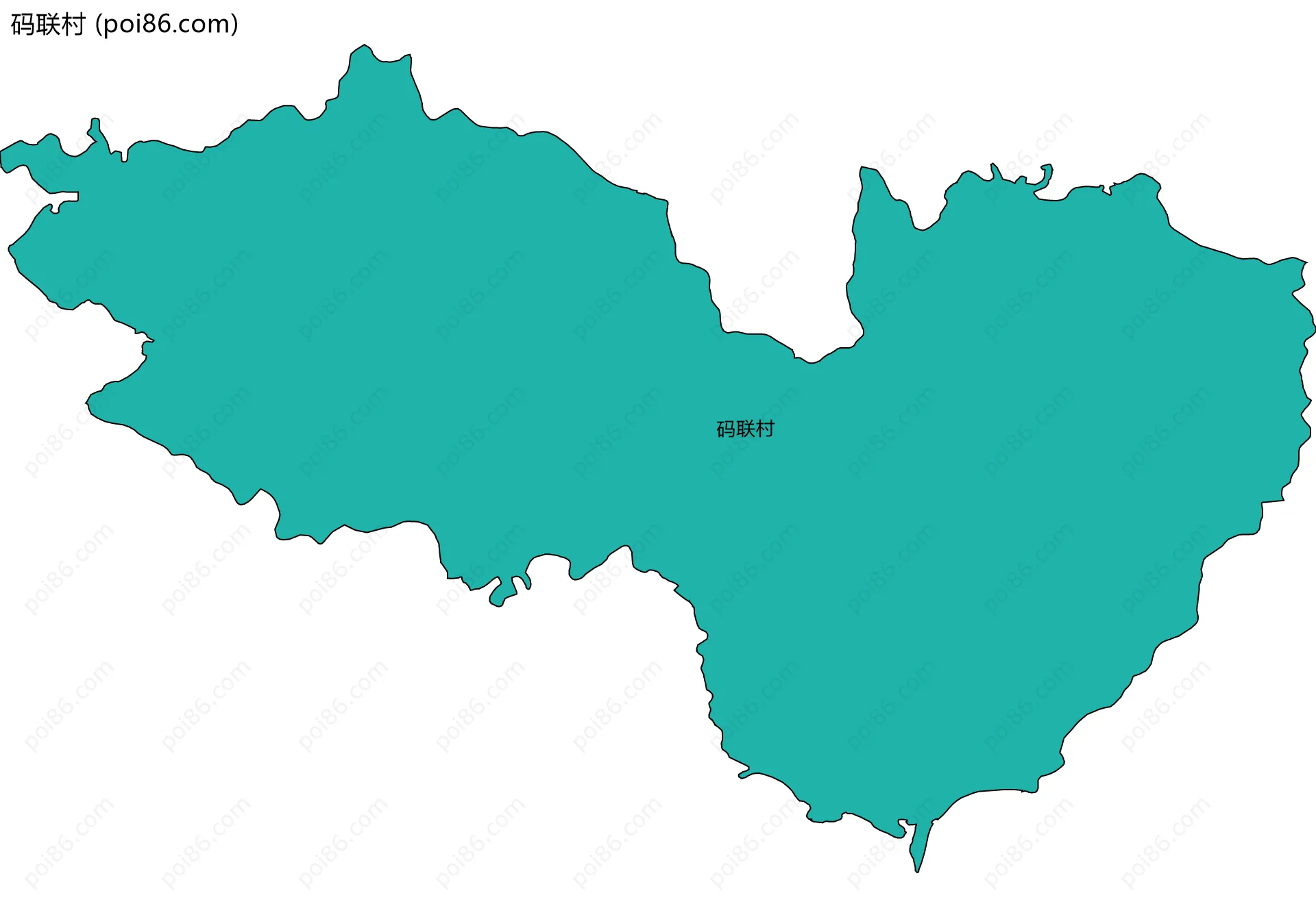 码联村边界地图