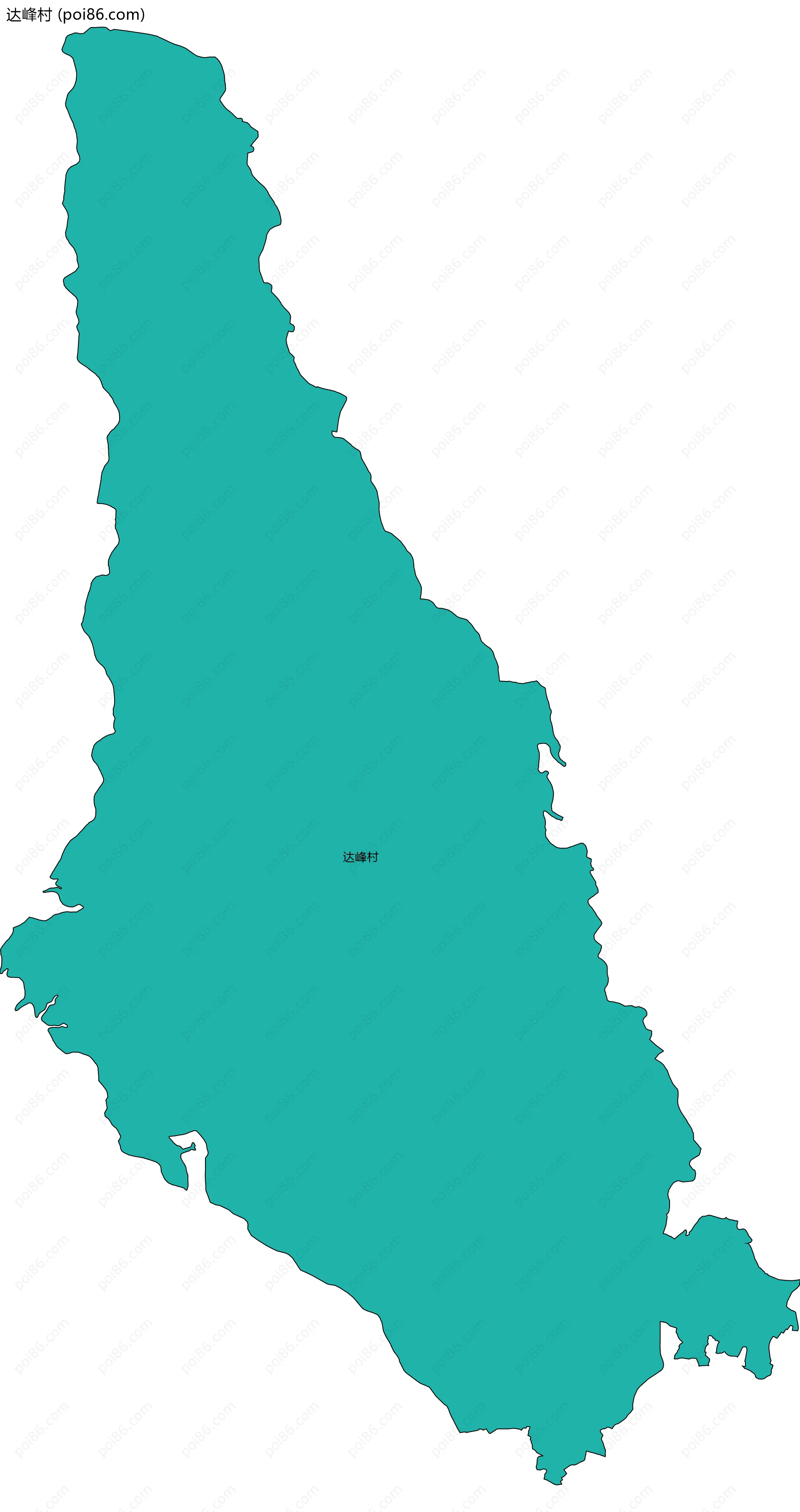 达峰村边界地图