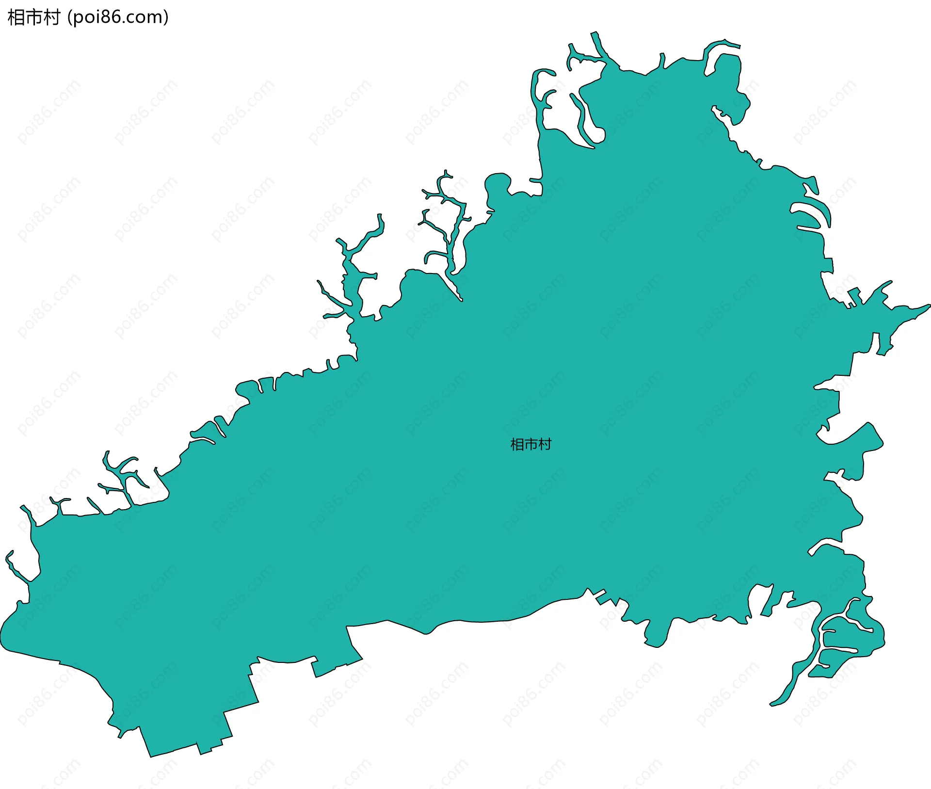 相市村边界地图