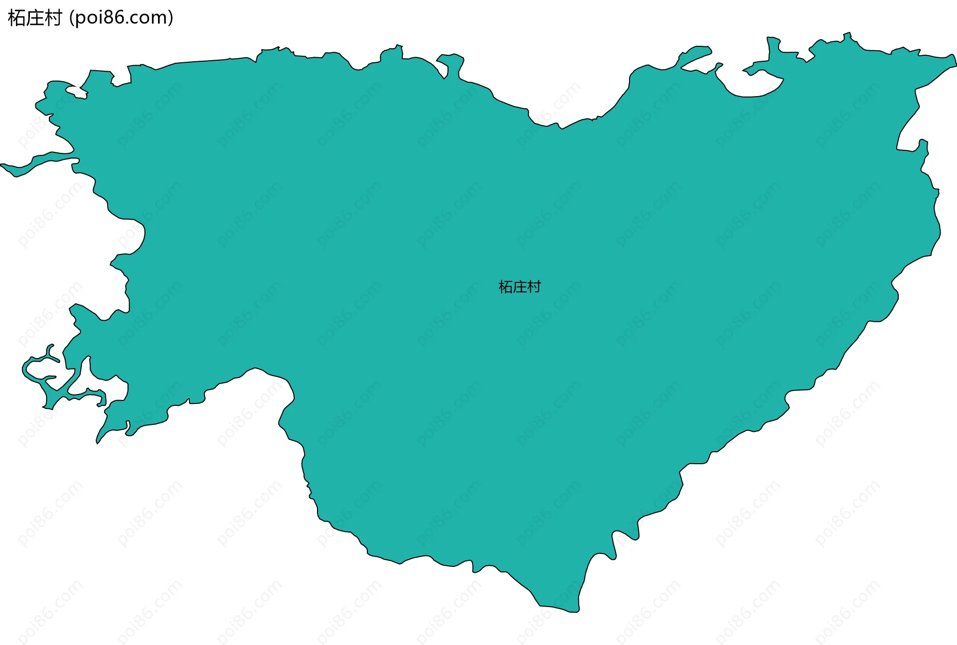 柘庄村边界地图