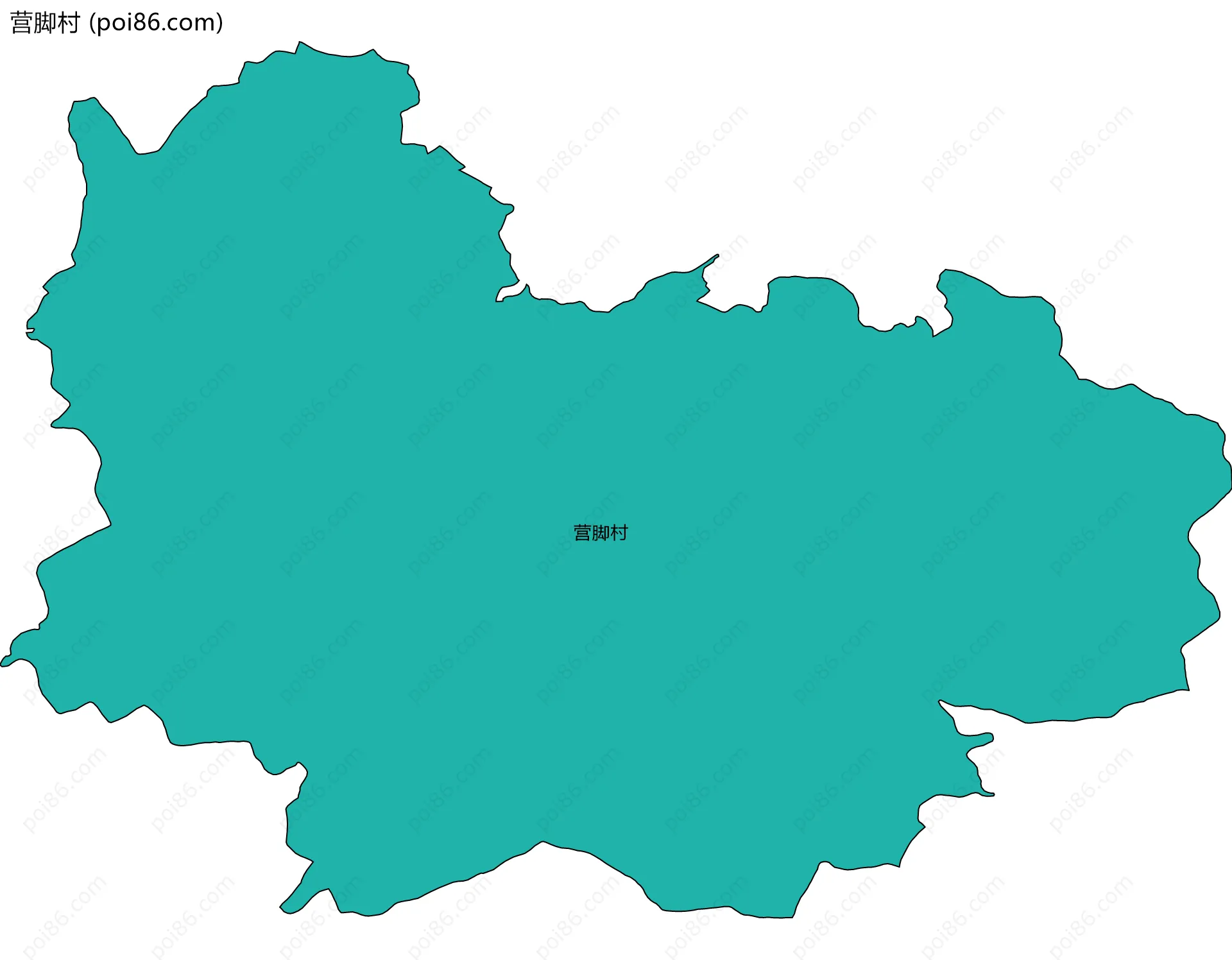 营脚村边界地图
