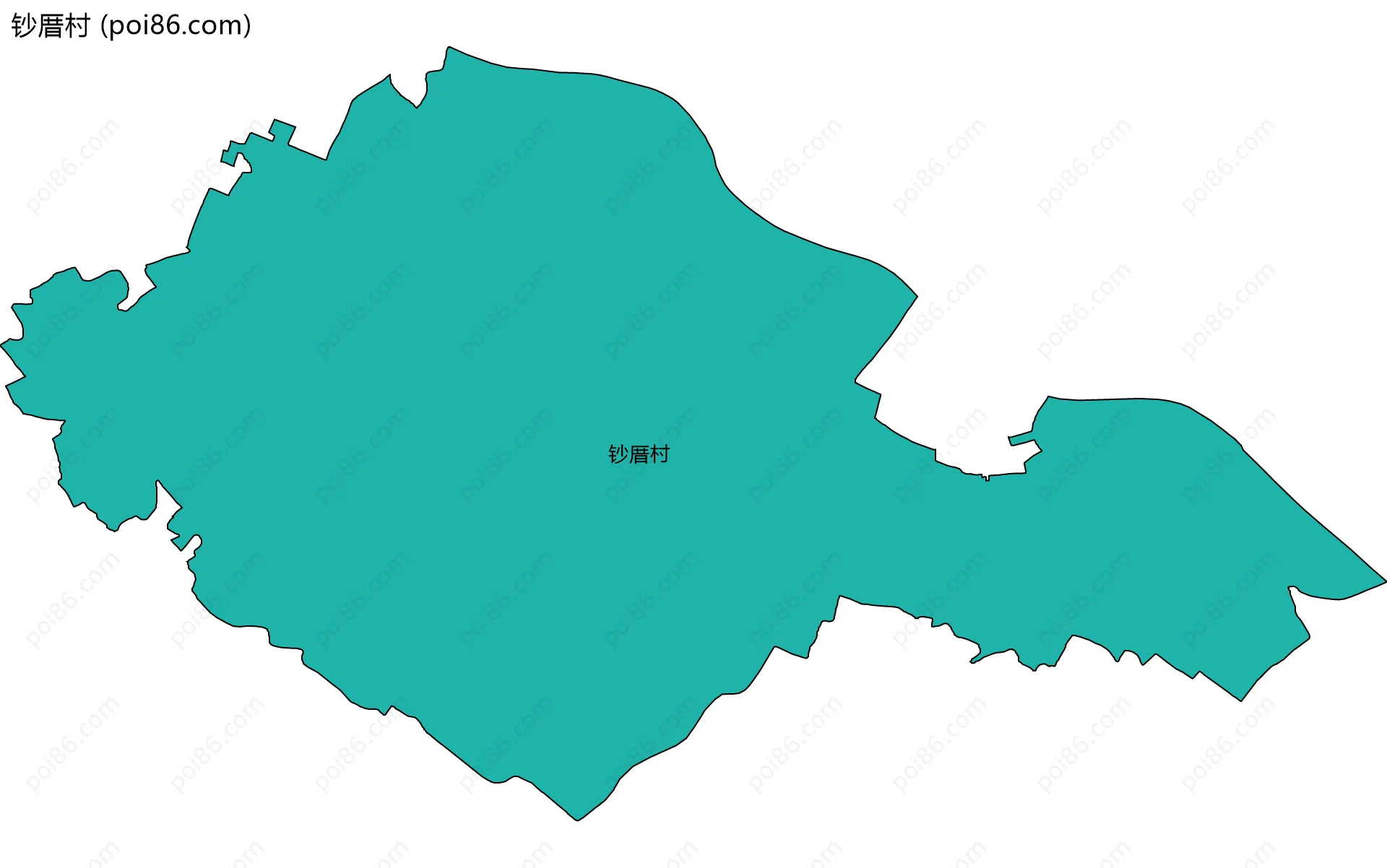 钞厝村边界地图