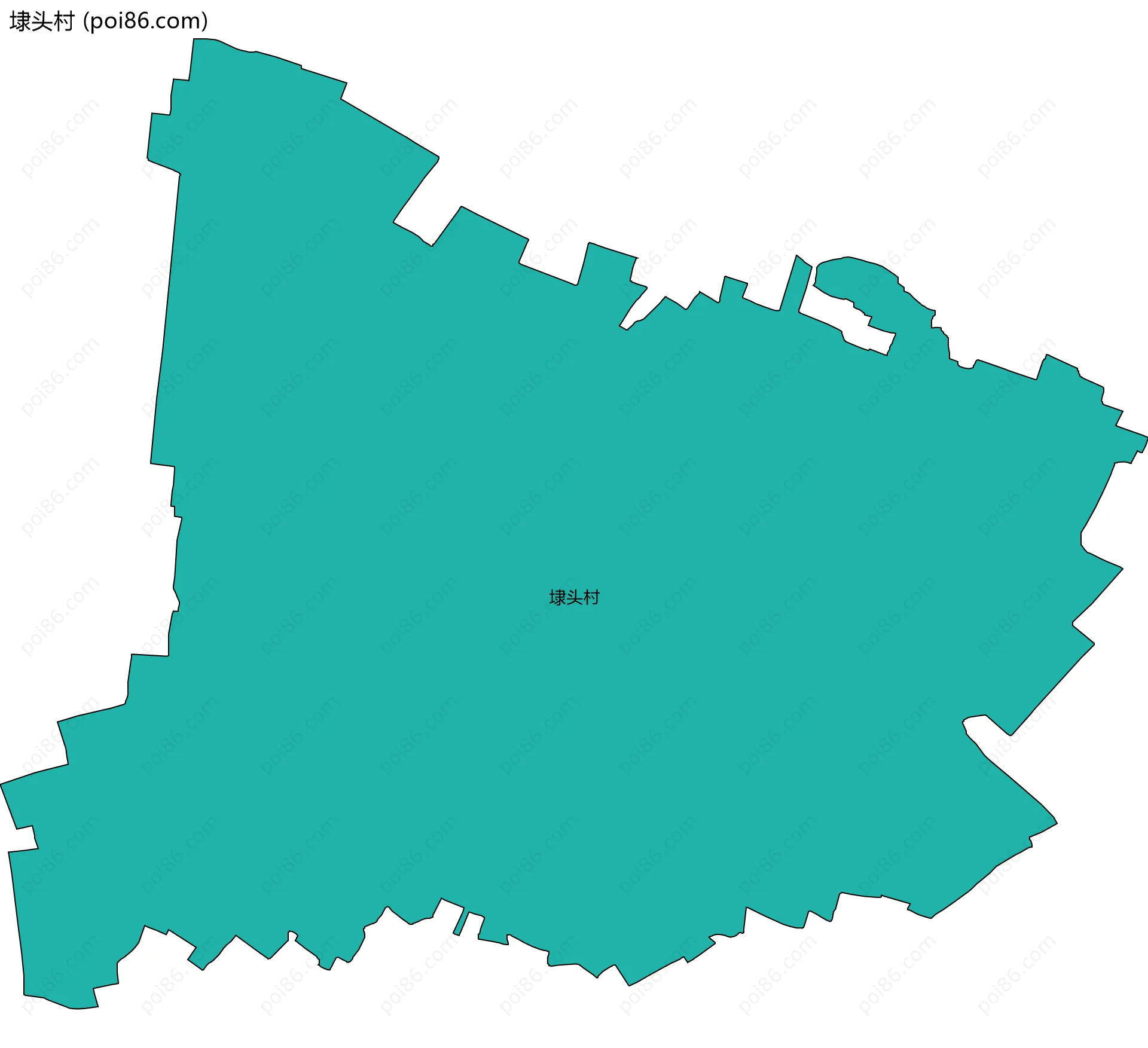 埭头村边界地图