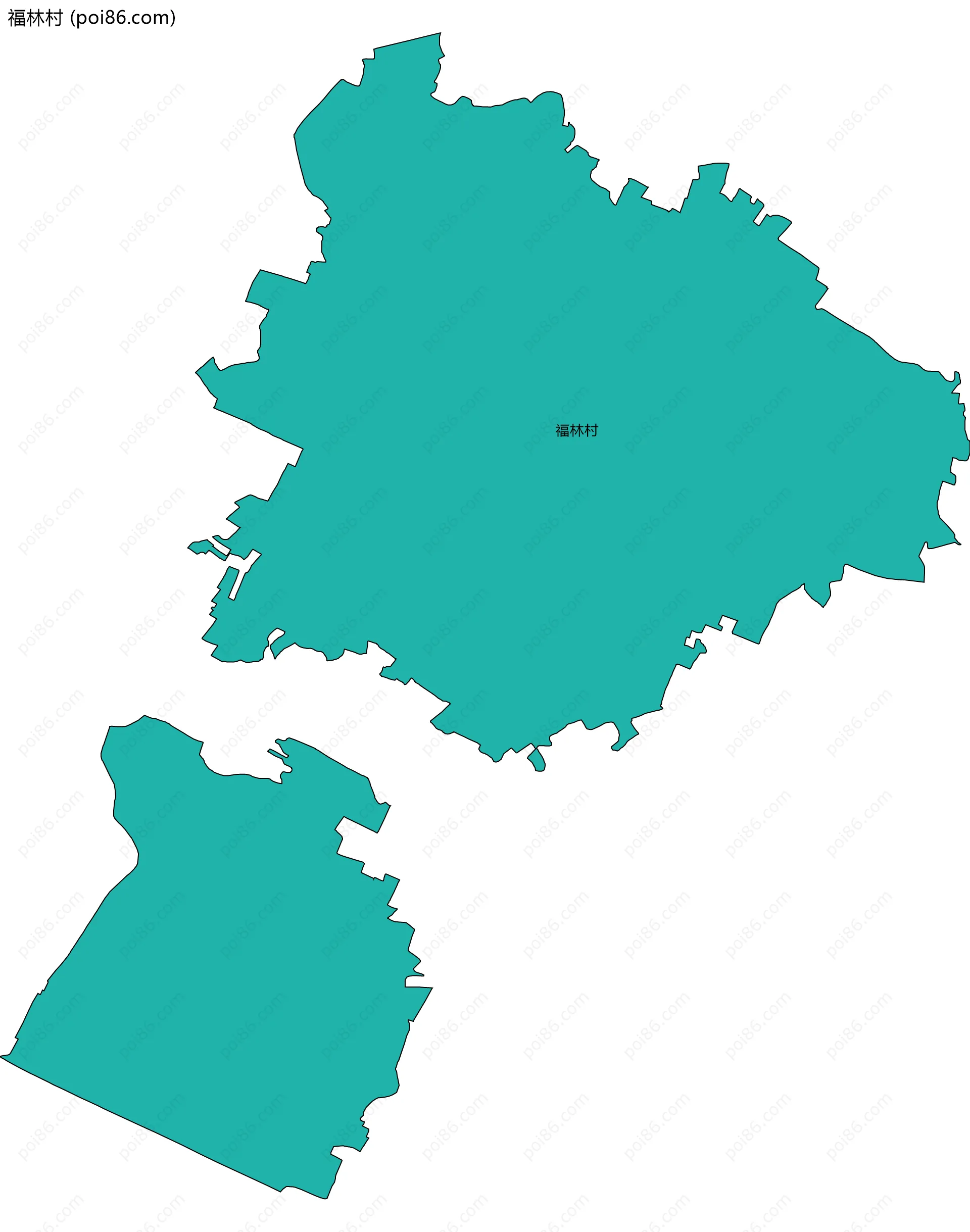 福林村边界地图