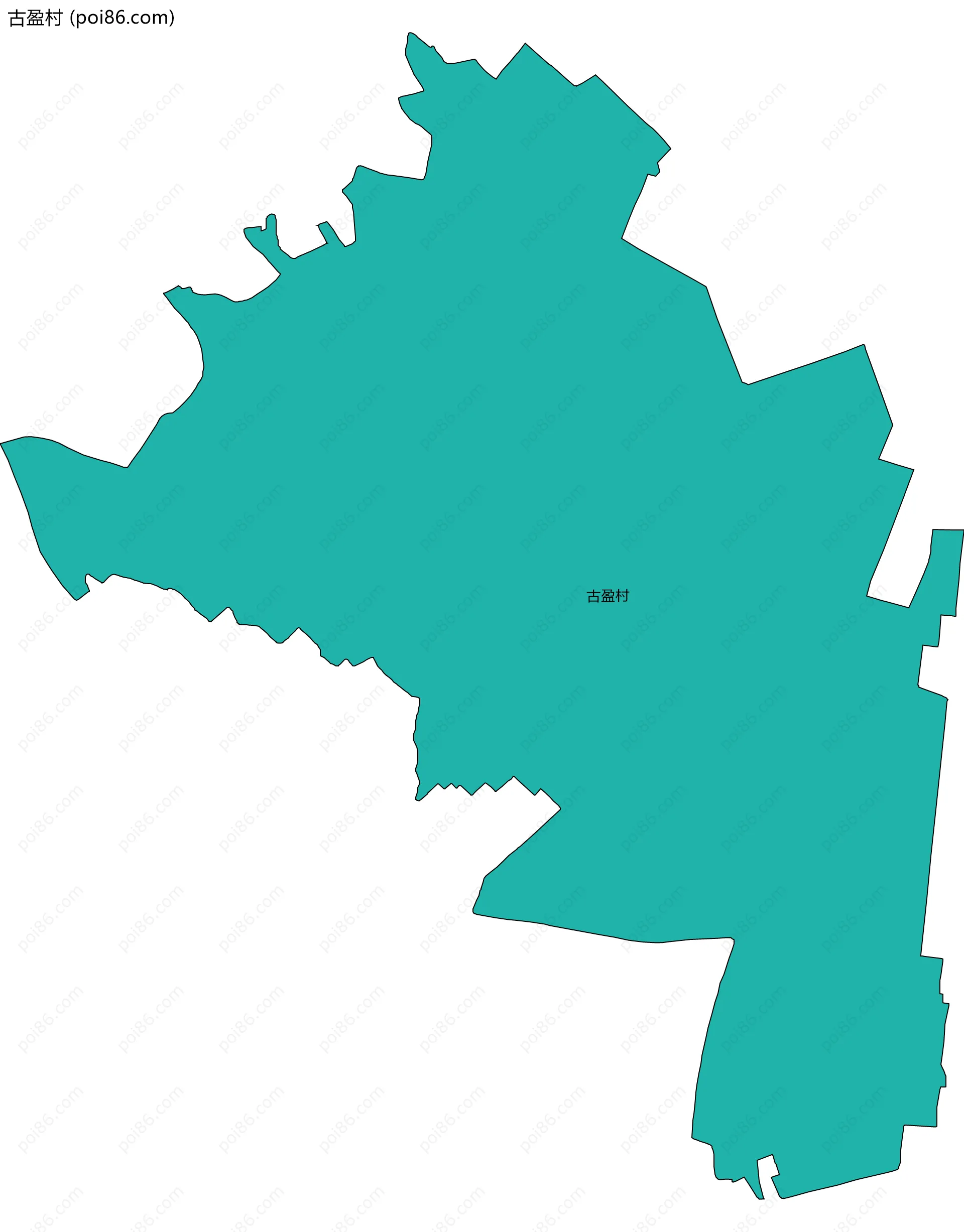 古盈村边界地图