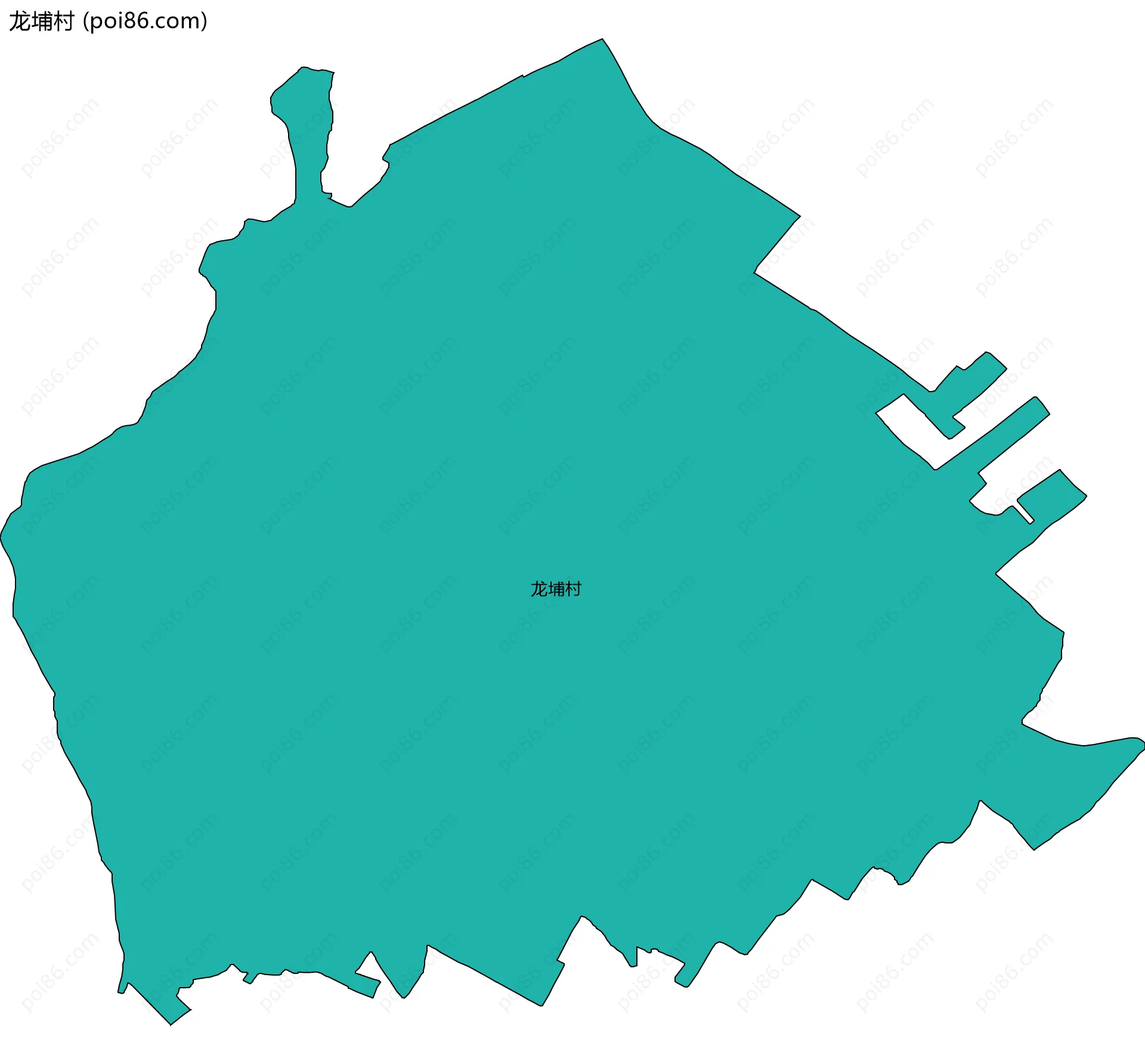 龙埔村边界地图