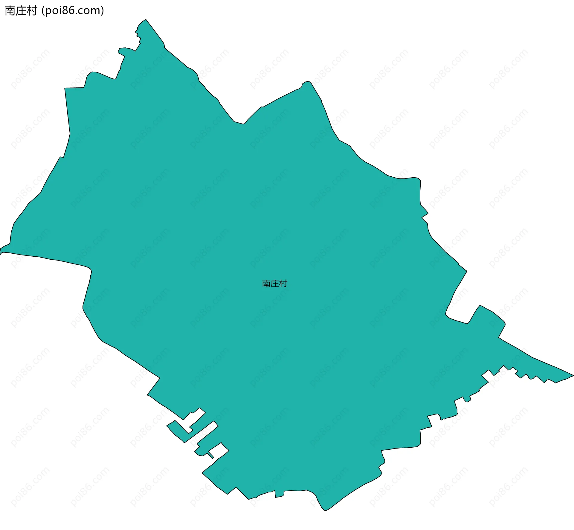 南庄村边界地图