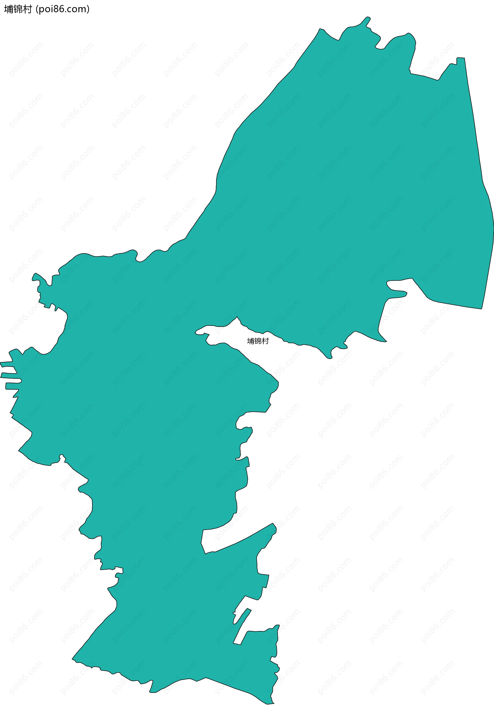 埔锦村边界地图