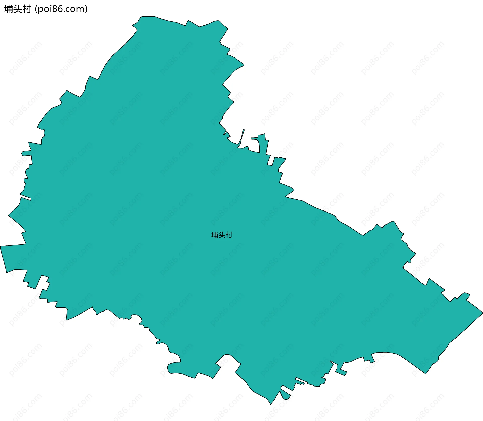 埔头村边界地图