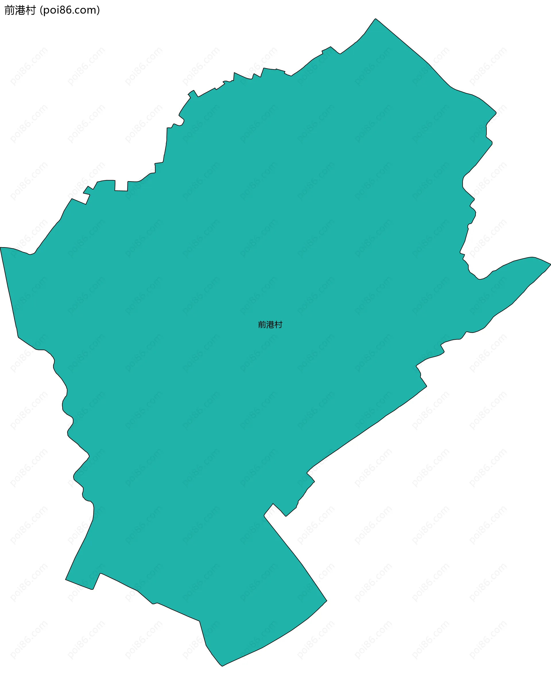 前港村边界地图