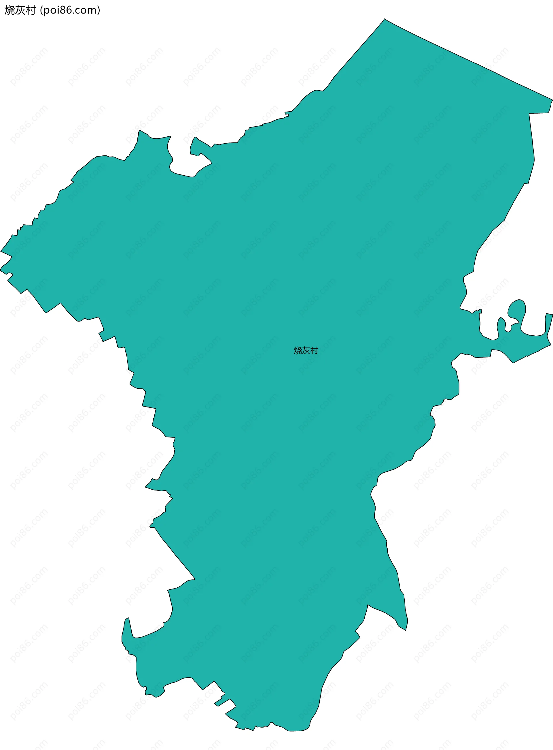 烧灰村边界地图