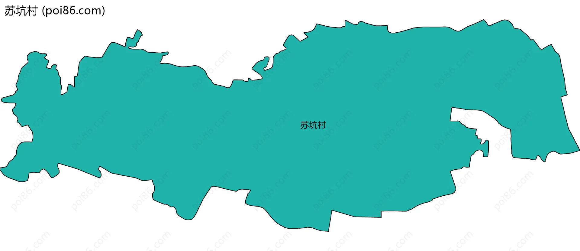 苏坑村边界地图