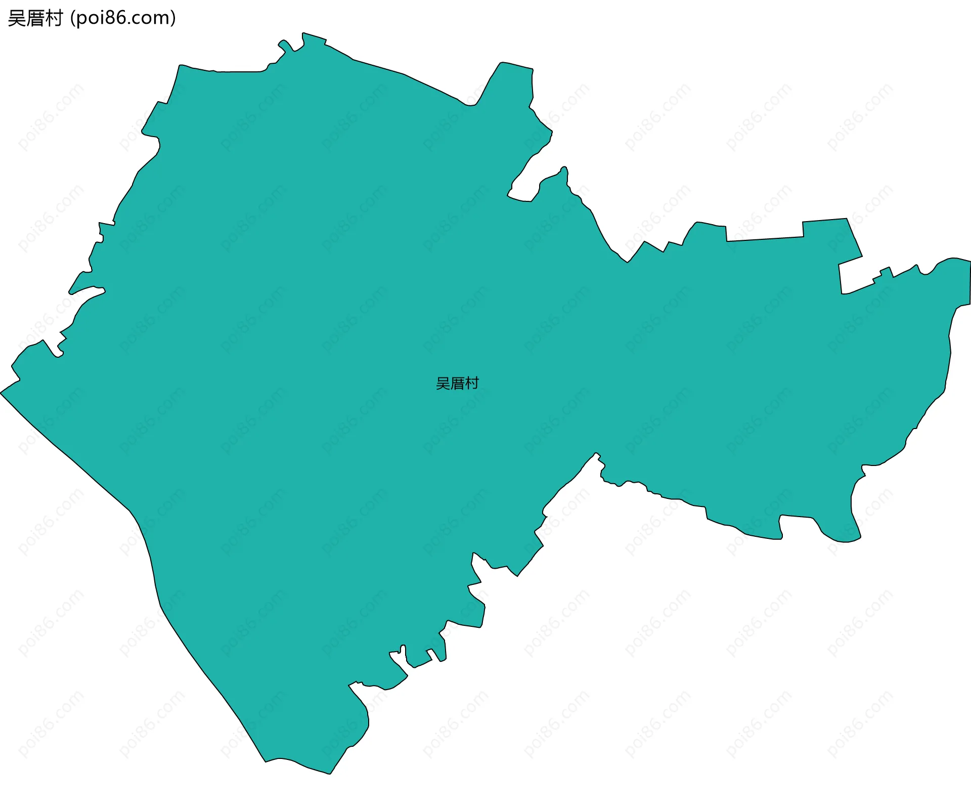 吴厝村边界地图